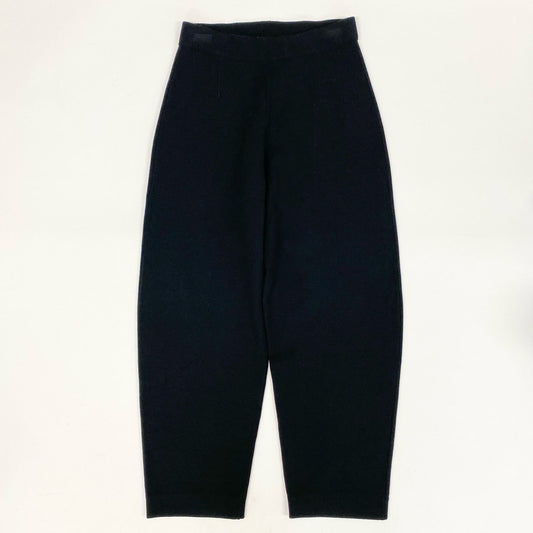 5i12 Max Mara マックスマーラ ニットパンツ リラックスパンツ ボトムス S ブラック レディースu02t