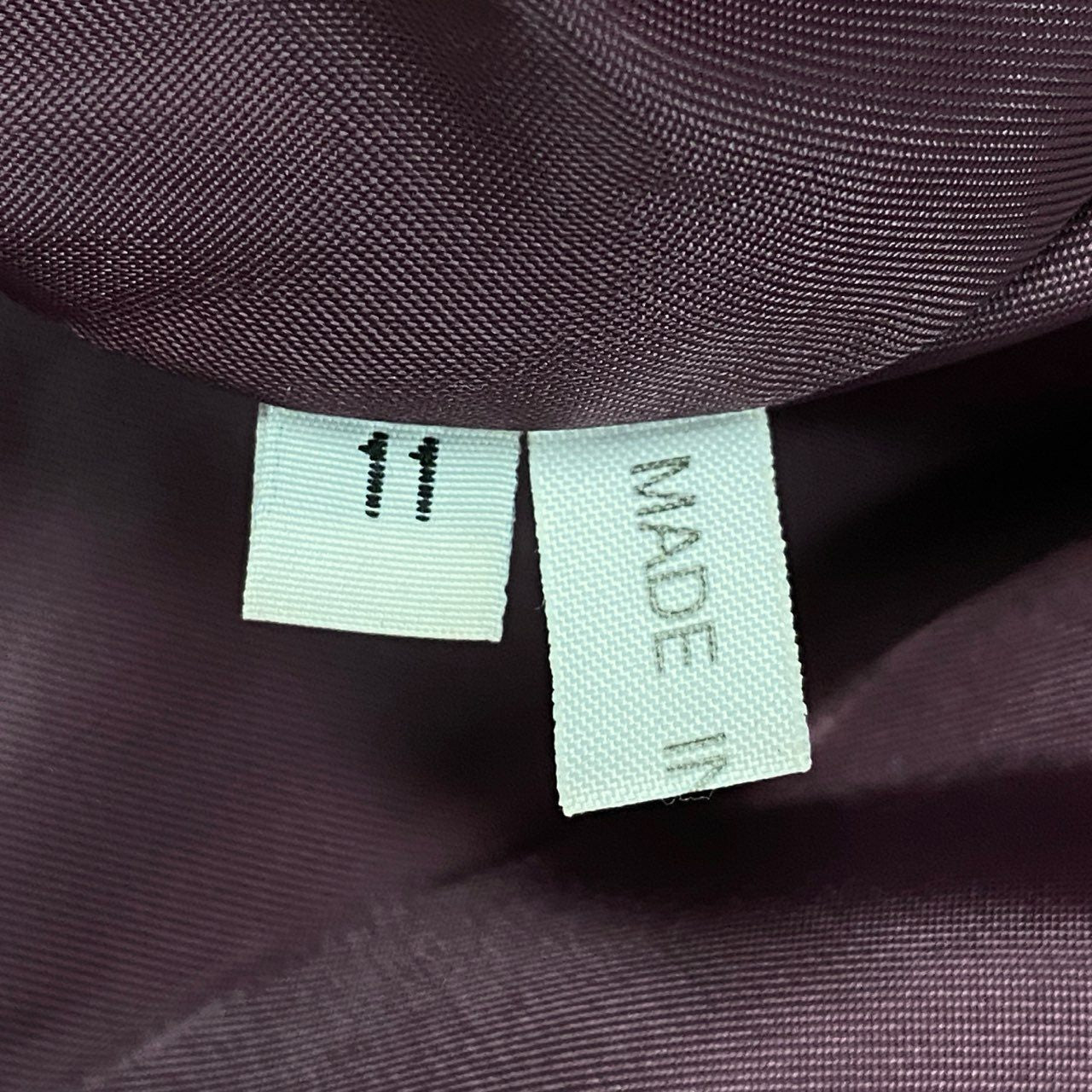 68L8 EMBA エンバ 染め フォックスファー ジップアップジャケット コート サイズ11号 レッドパープル ブラック 本毛皮 FOX FUR レアデザインt18r