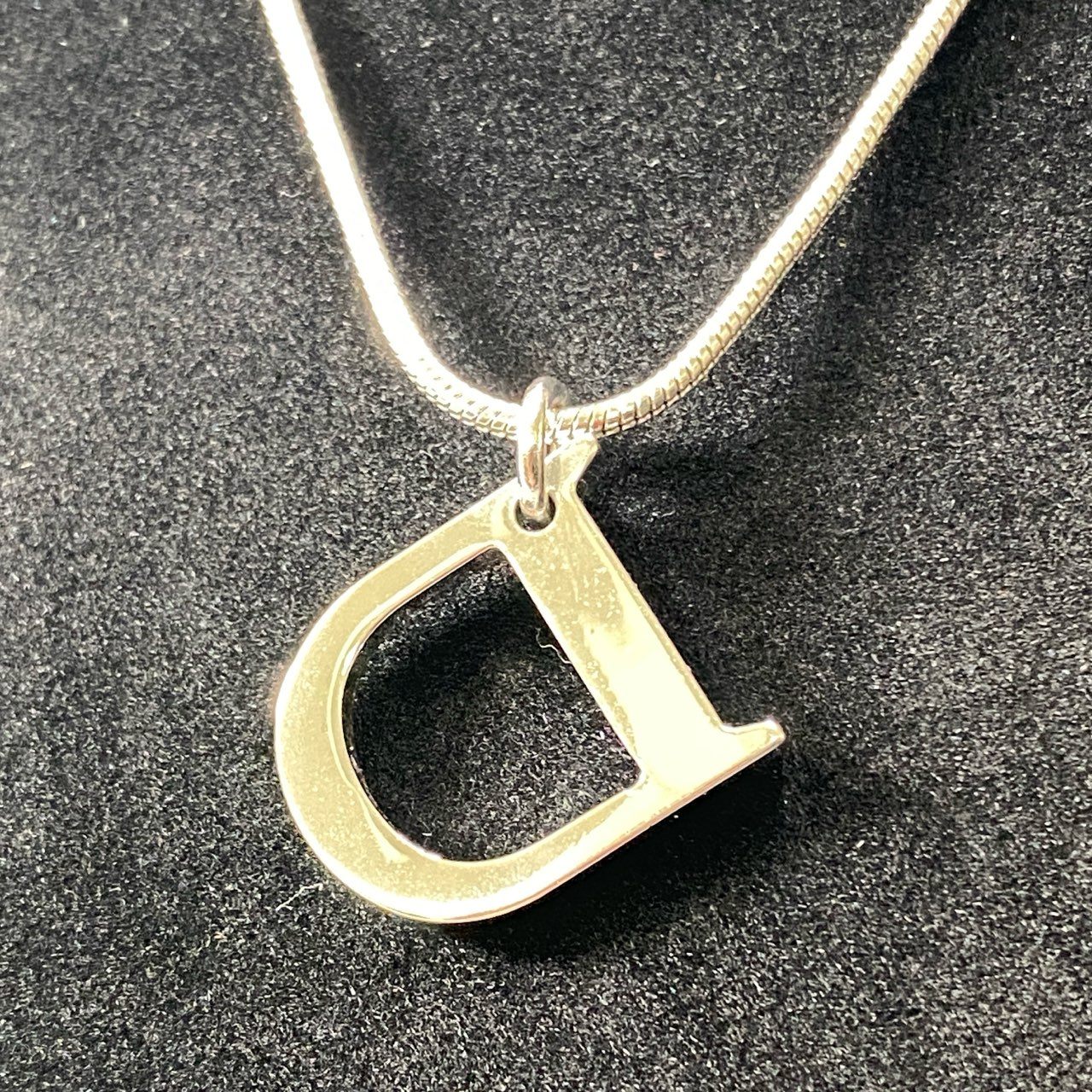 c4 Christian Dior クリスチャンディオール アイコントップ ネックレス シルバー アクセサリー Icon Top Necklacet18r