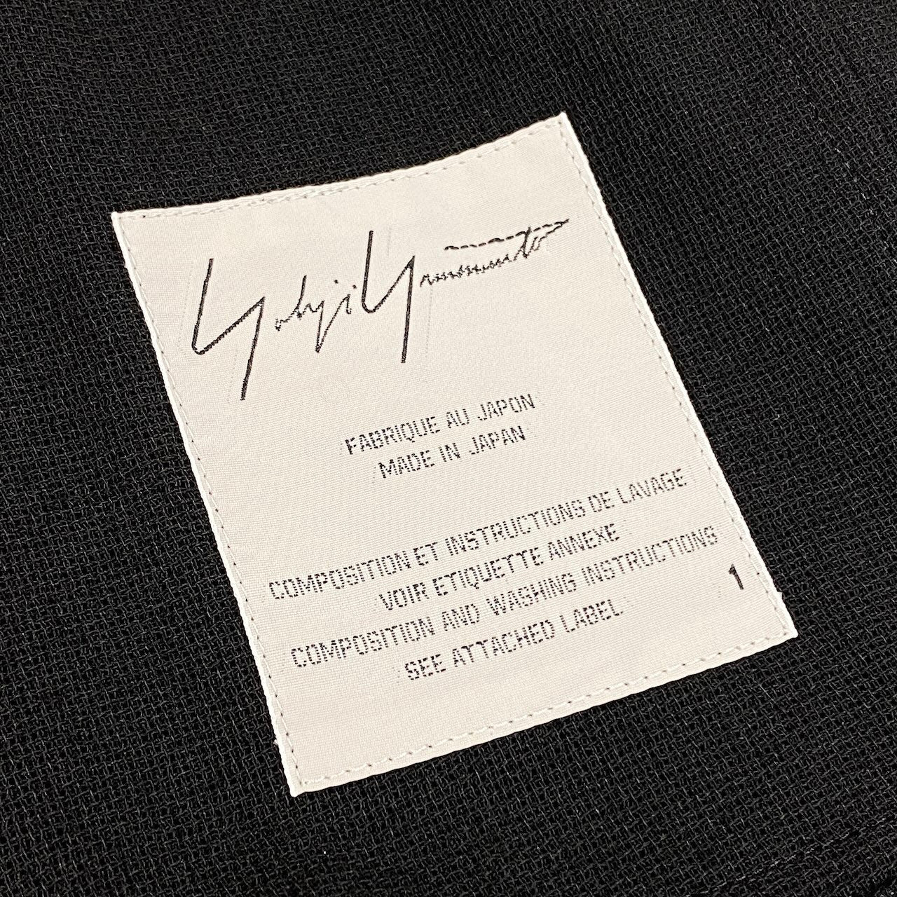 Ae7 Yohji Yamamoto ヨウジヤマモト ハーフジップ シアーロングコート ロングジャケット サイズ1 ブラック ウール100％ レディース 女性服u02t