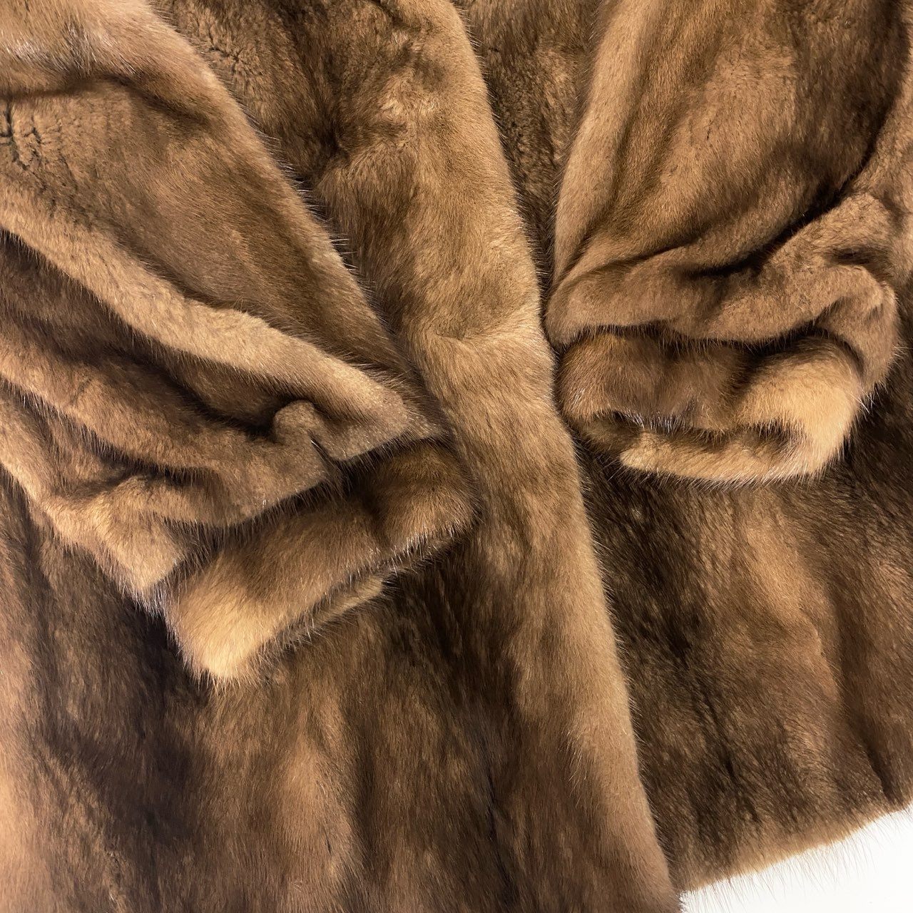 21c4 SAGA MINK サガミンク 銀サガ パステルミンク ファーコート サイズ13 ブラウン 最高級本毛皮 Pastel Mink Fur Coatt18r
