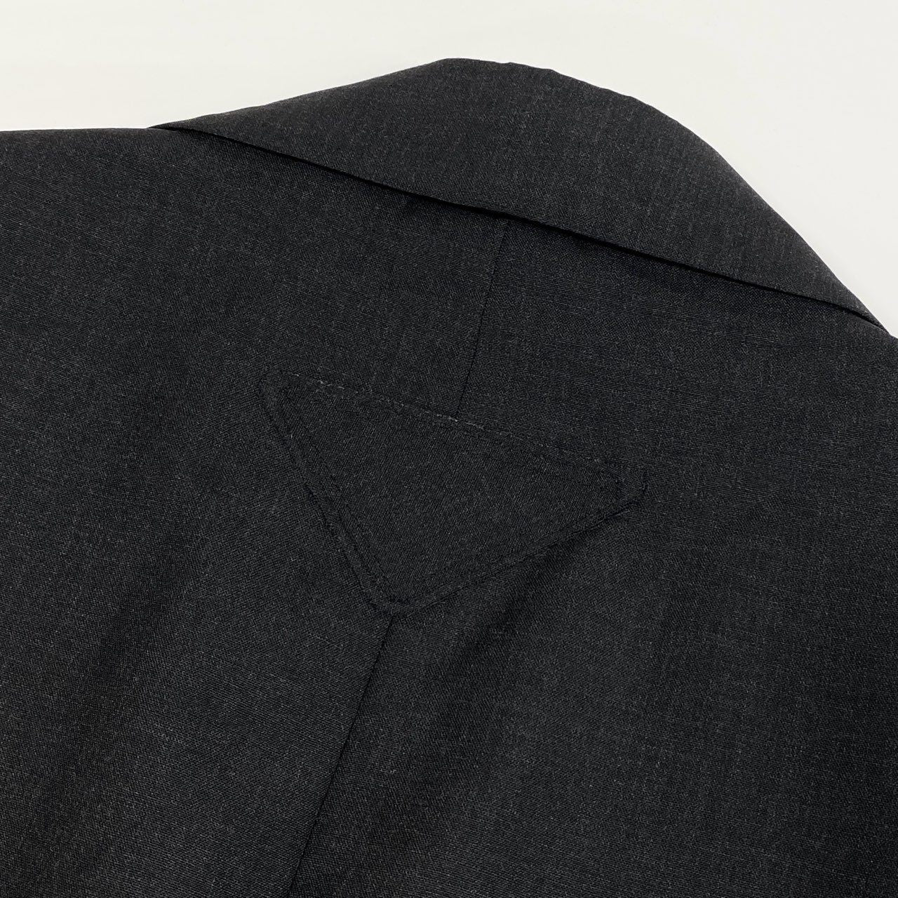 9j6 PRADA プラダ 2B Tailored Jacket 2Bテーラードジャケット トライアングルパッチ  DNA953 48 グレー ウール メンズo07t
