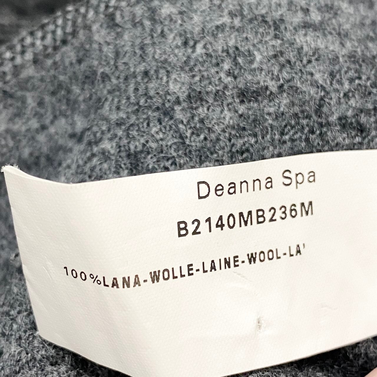 82f16 EMPORIO ARMANI エンポリオアルマーニ ウールジャケット  Deanna Spa ミスディアナ サイズ38 グレー ウール100％ レディース 女性用u02t
