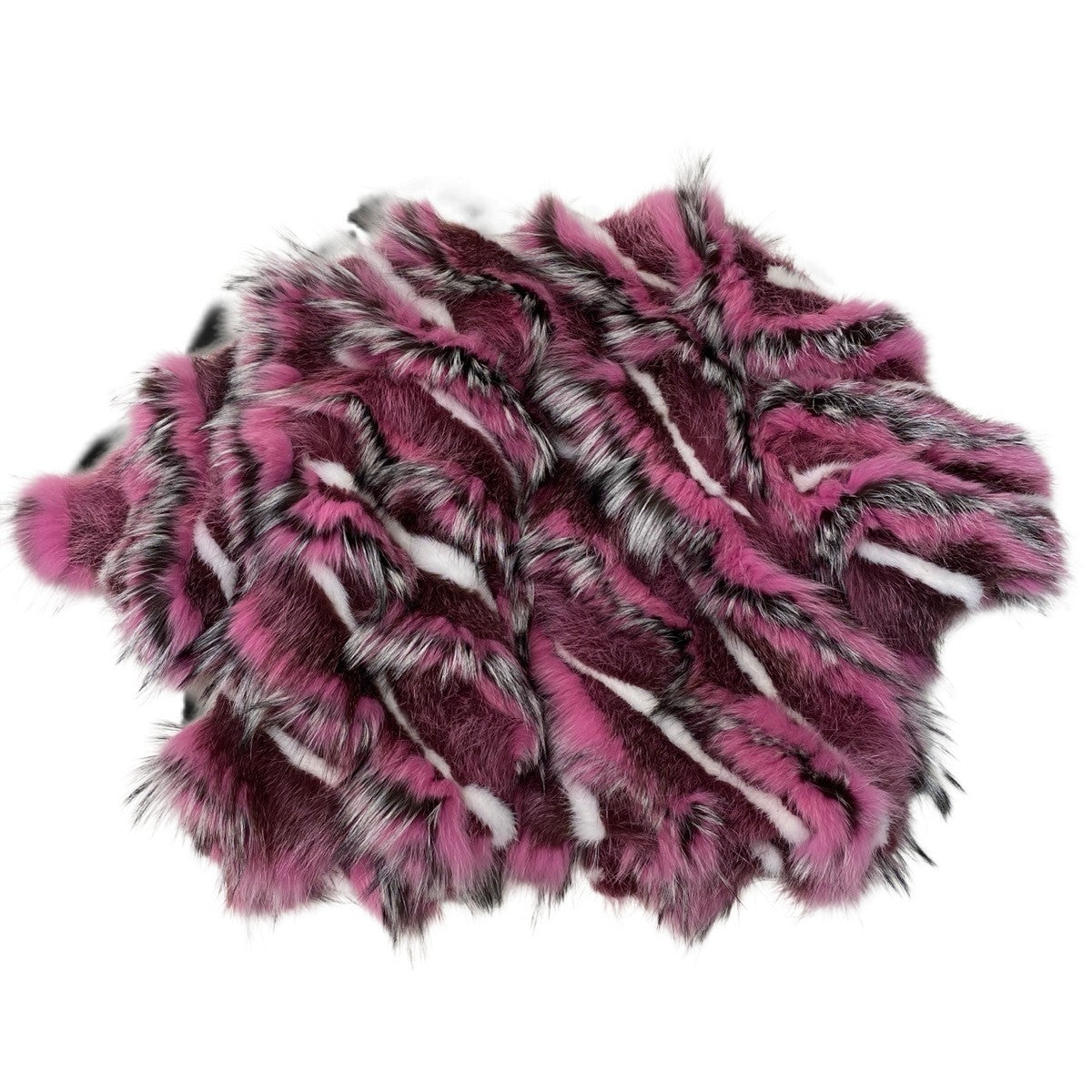 i13 FENDI フェンディ マルチカラー フォックス × ミンク ファージャケット Multi Color Fox Fur Paneled Mink Fur Jacket 40 ピンク 本毛皮t18r