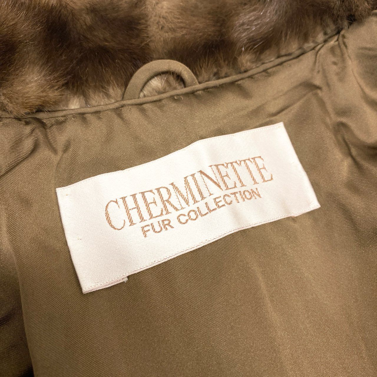 32k28 【美品】CHERMINETTE  ミンクコート ロングコート サイズ11号  デミバフミンク レディース MINK FURk02i