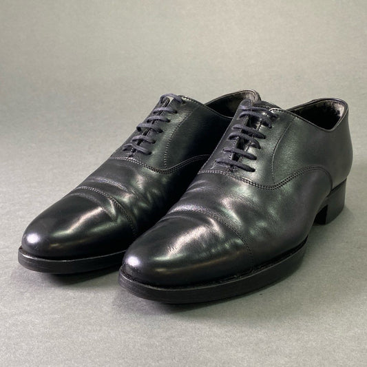 1e7 《美品》 Crockett＆Jones クロケットアンドジョーンズ ALKA LONSDALE ロンズデール ストレートチップ ドレスシューズ 24.5cm ブラック レザー ビジネス フォーマル オードリー