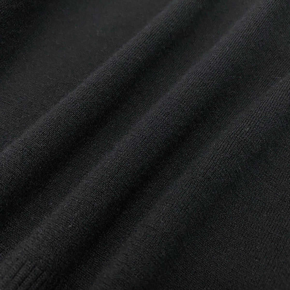 84g15 Christian Dior クリスチャンディオール ロゴ刺繍 ニット セーター トップス M ブラック ウール レディースu02t