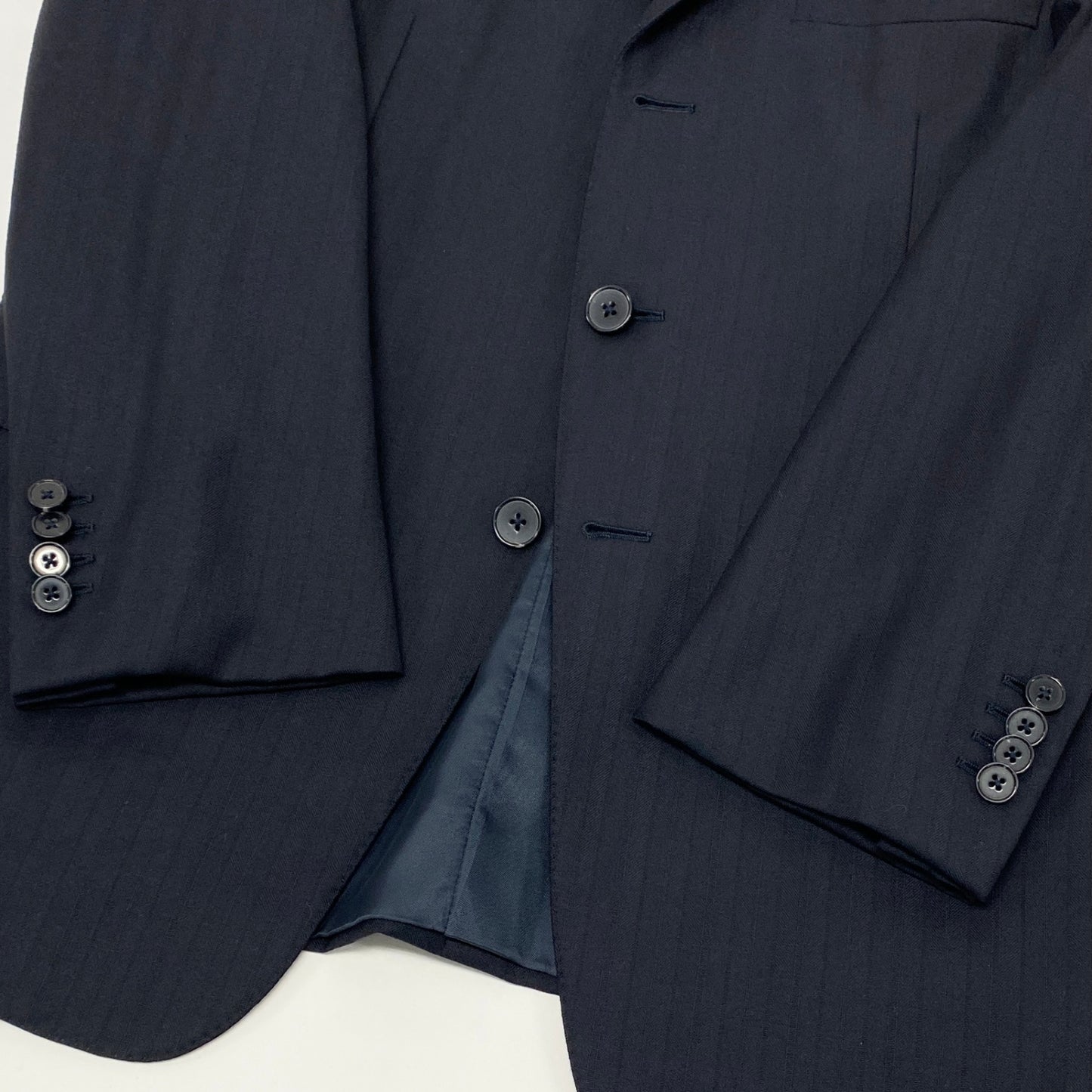 17k10 Ermenegildo Zegna エルメネジルドゼニア セットアップ スーツ ビジネス フォーマル   48Rサイズ ネイビー メンズu02t