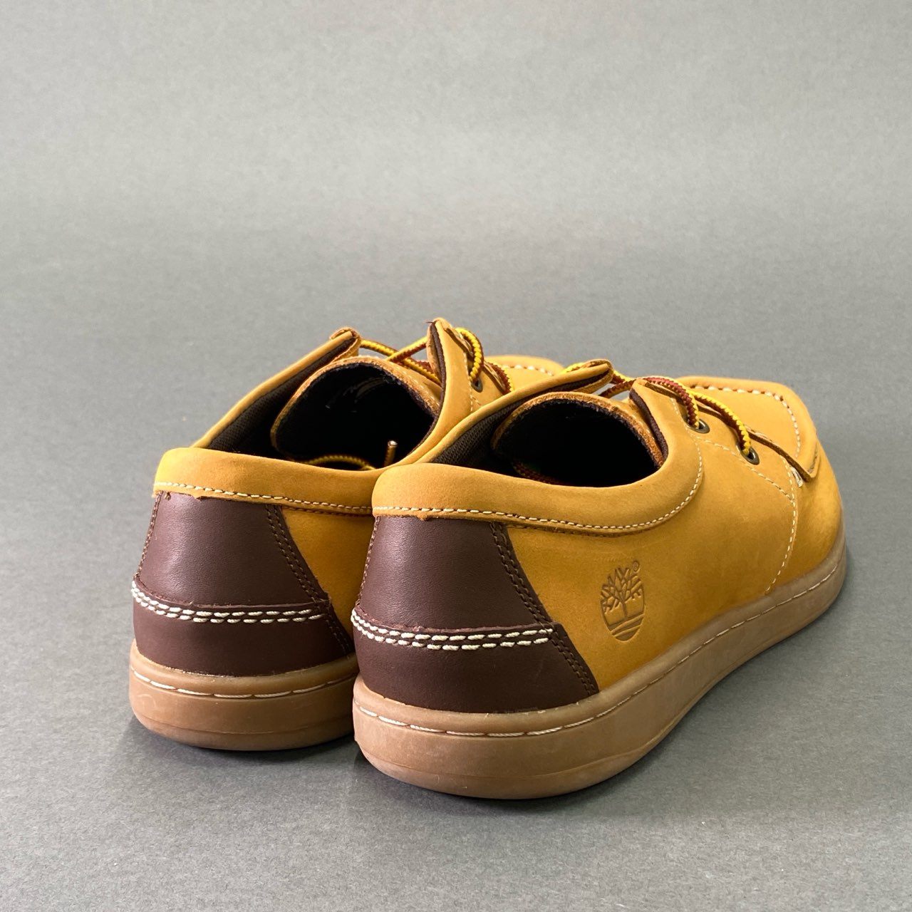 8e18 《美品》 Timberland ティンバーランド Earthkeepers ANTI-FATIGUE アウトドア シューズ 9W キャメル レザー スニーカー