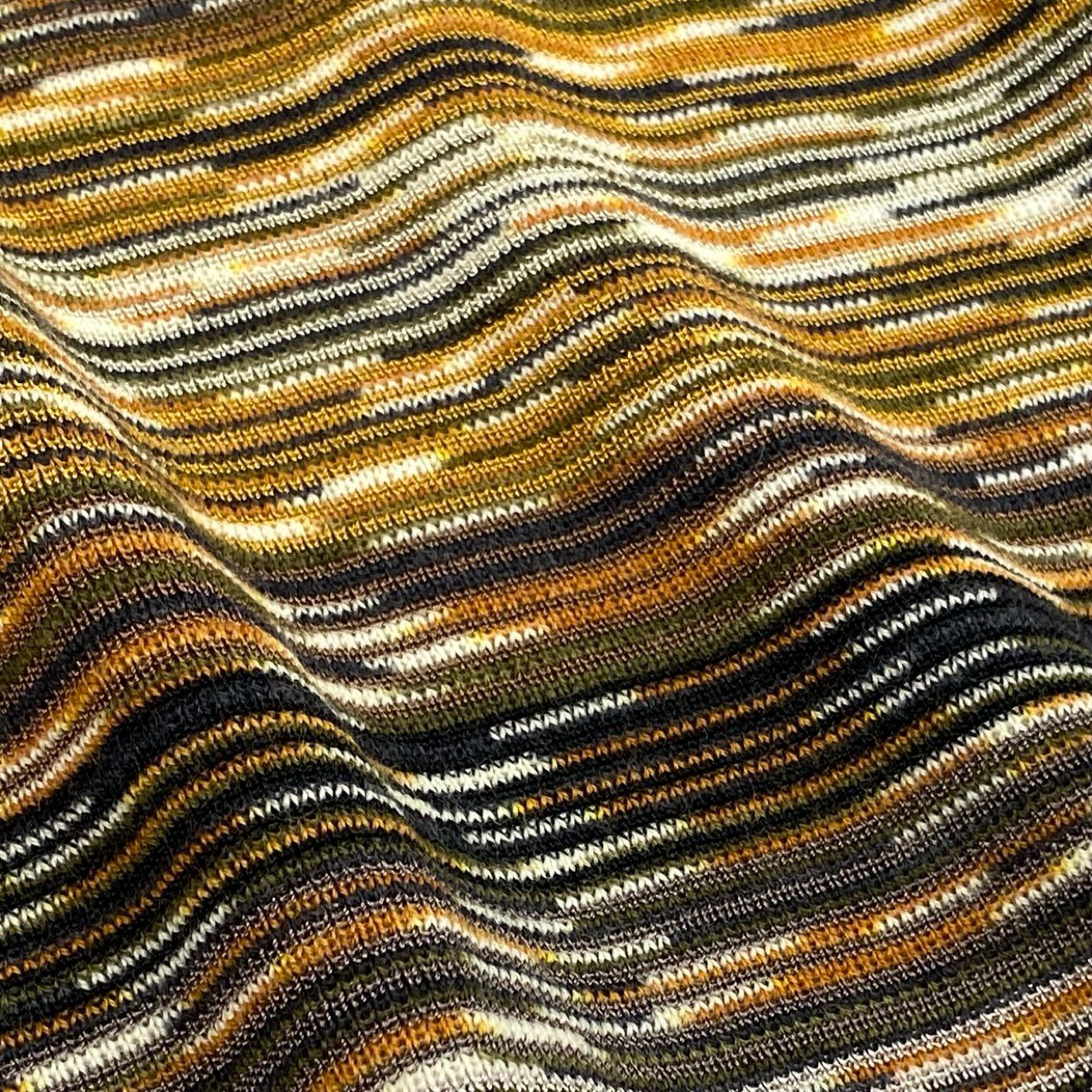 13j29 《美品》MISSONI ミッソーニ 長袖ニットワンピース ボーダー イタリア製 D-TK392 72サイズ マルチカラー レディースu02t