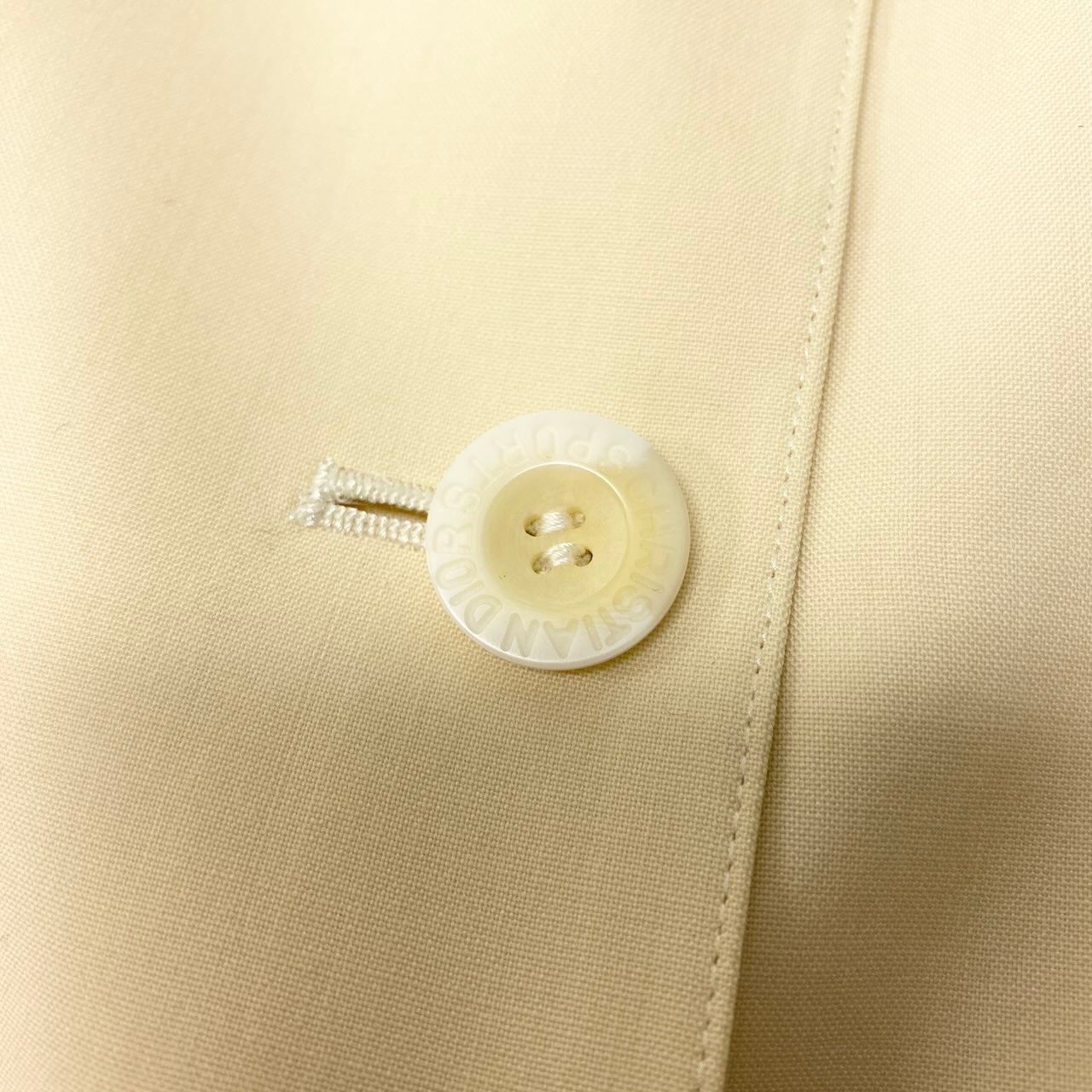 83c27 Christian Dior クリスチャンディオール テーラードジャケット ウールジャケット ブランドロゴ刺繍 Mサイズ イエロー ウール100％ レディース 女性用o07t