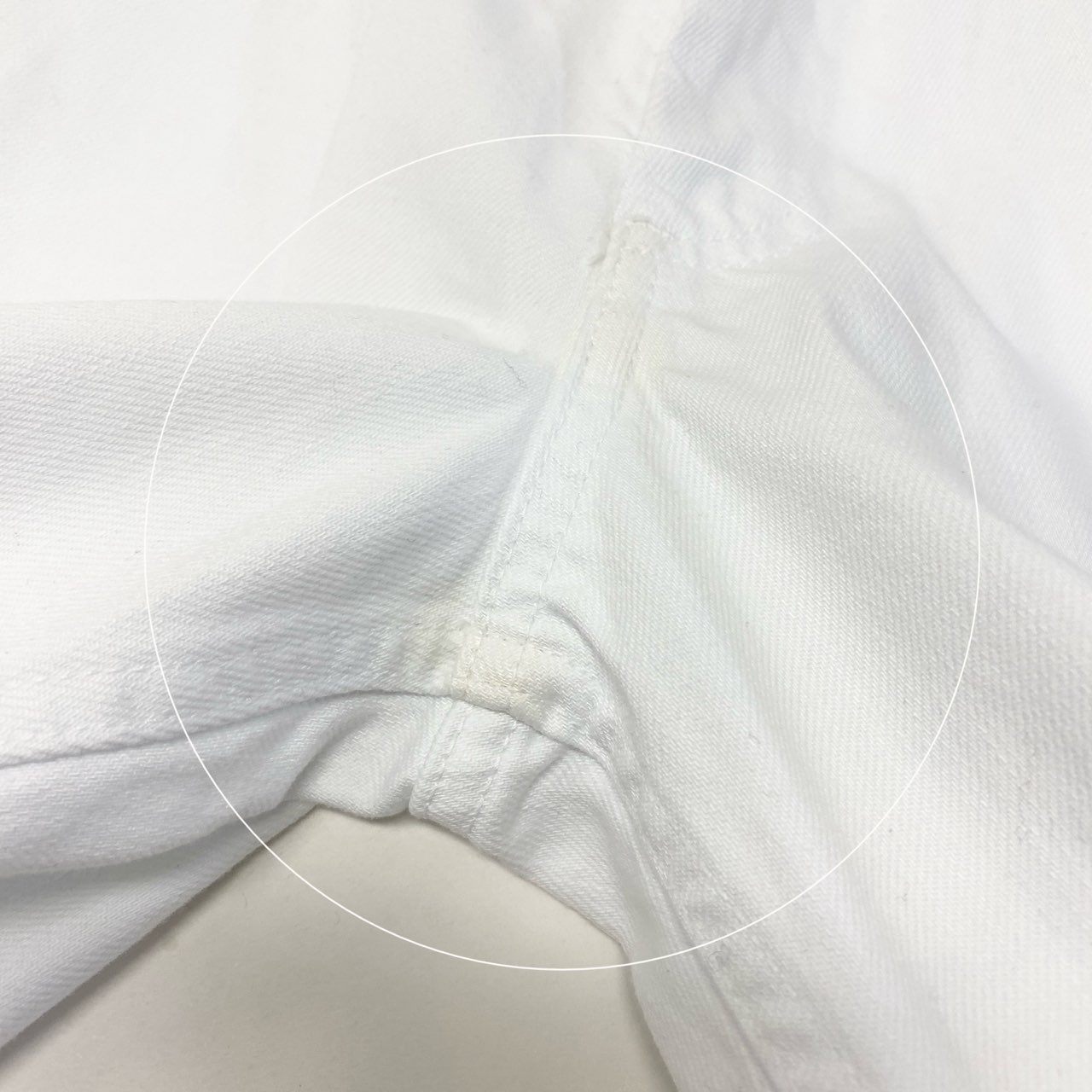 2a29 RAF SIMONS ラフシモンズ 23SS DENIM SKATE SHORTS デニムスケートショートパンツ ボトムス 231-M331 50サイズ ホワイト コットン100％ メンズo07t