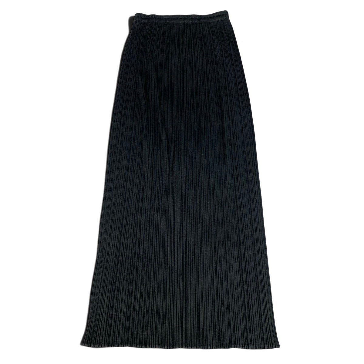 Ah28 PLEATS PLEASE プリーツプリーズ プリーツ加工 ロング タイトスカート ブラック レディースo07t