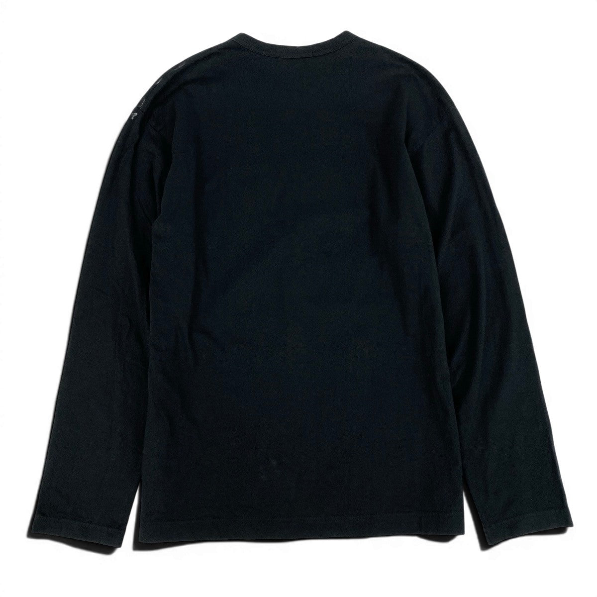 Af4 COMME des GARCONS HOMME コムデギャルソン オム AD2004 ラバープリント ロゴカットソー ロングTシャツ サイズM ブラック メンズk02ik02i