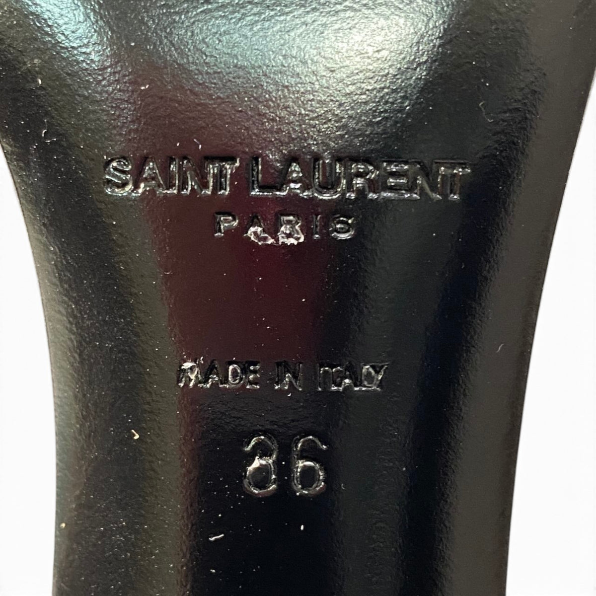 1i16 【美品】SAINTLAURENT サンローラン サイドゴアブーツ スエードブーツ チャンキーヒール YSLロゴ 36サイズ ブラック スエード レディース 女性用u02t