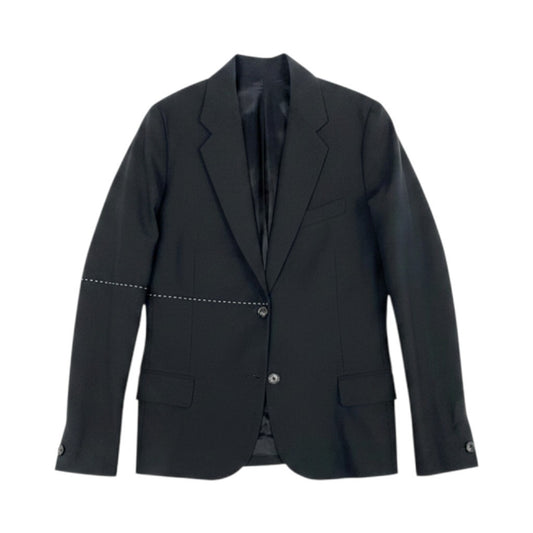 e1 ACNE STUDIOS テーラードジャケット 切替 ステッチデザイン 32サイズ ブラック 画像参照 レディース 女性用u02t
