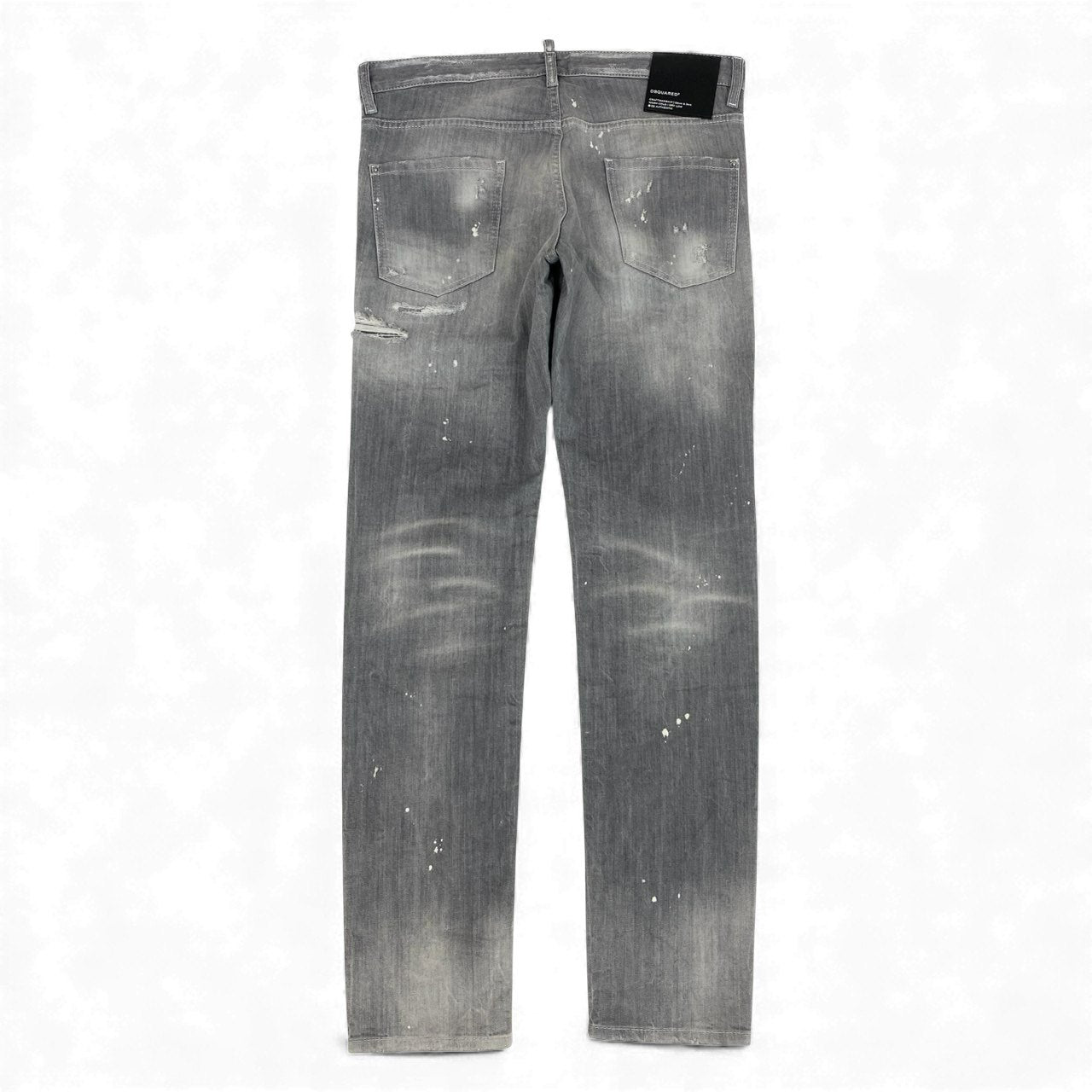 49L9 【美品】DSQUARED2 ディースクエアード COOL GUY JEAN ストレッチ デニム ウォッシュ ダメージ加工 S71LB1147 S30260 50サイズ グレー メンズo07t