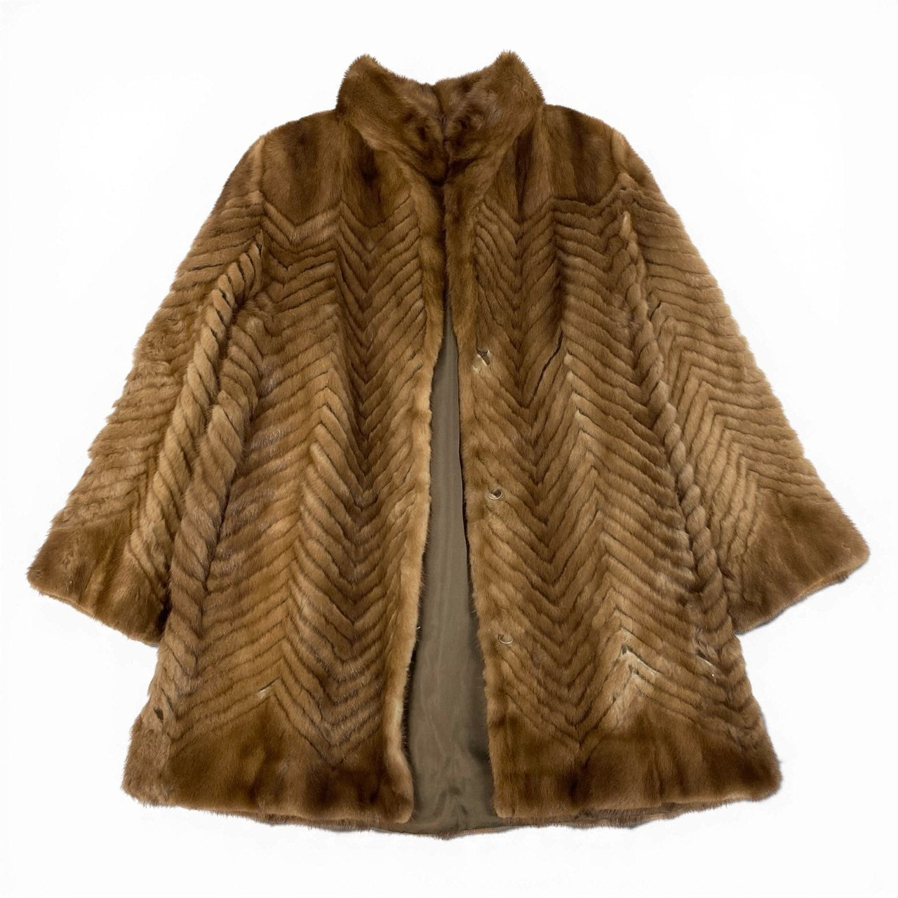 36a16 ROTINY ロティニー パステルミンク ミンクコート 毛皮コート 9 ライトブラウン ミンクファーt18r