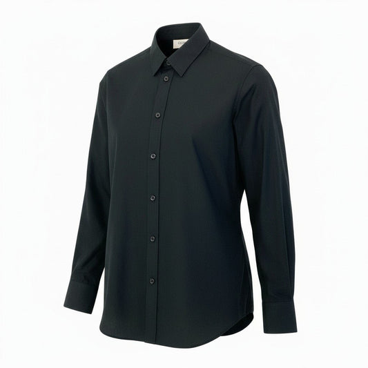 59a21 CELINE セリーヌ by エディスリマン 2C154808E Classic shirt 長袖シャツ ブラックシャツ ドレスシャツ サイズ39 ブラック メンズ トップスk02i