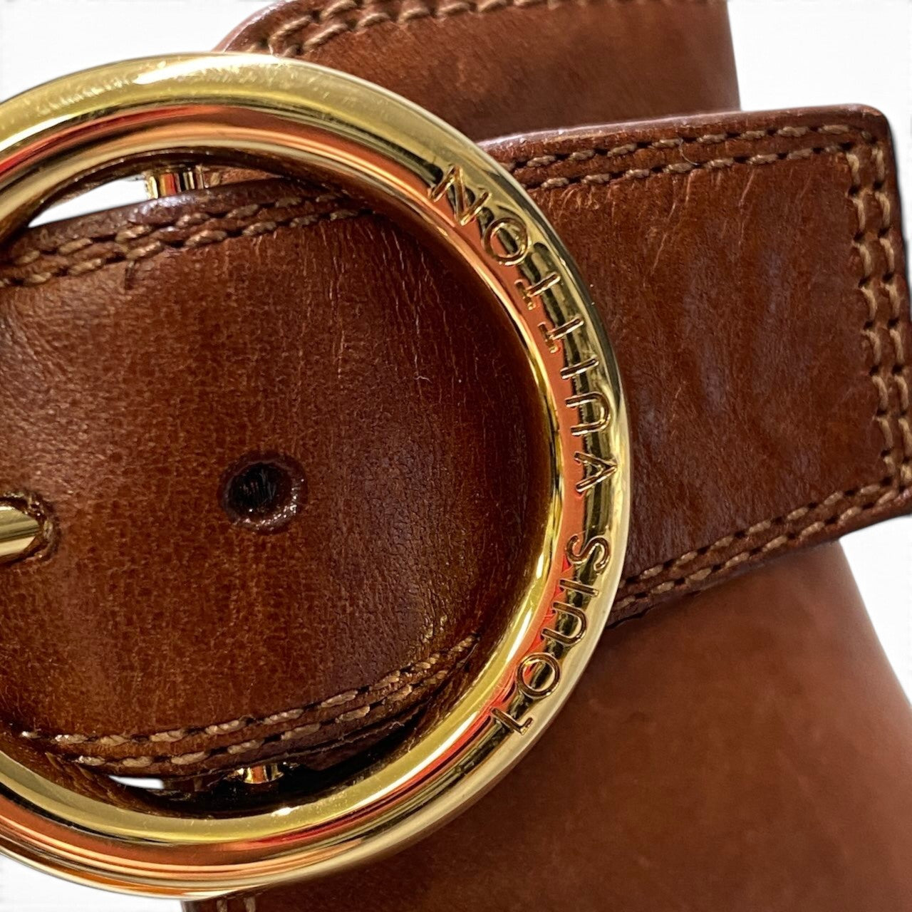 2h21 LOUIS VUITTON ルイヴィトン パッセンジャーライン アンクルストラップ サンダル モノグラム サイズ38 ブラウン レディースo07t