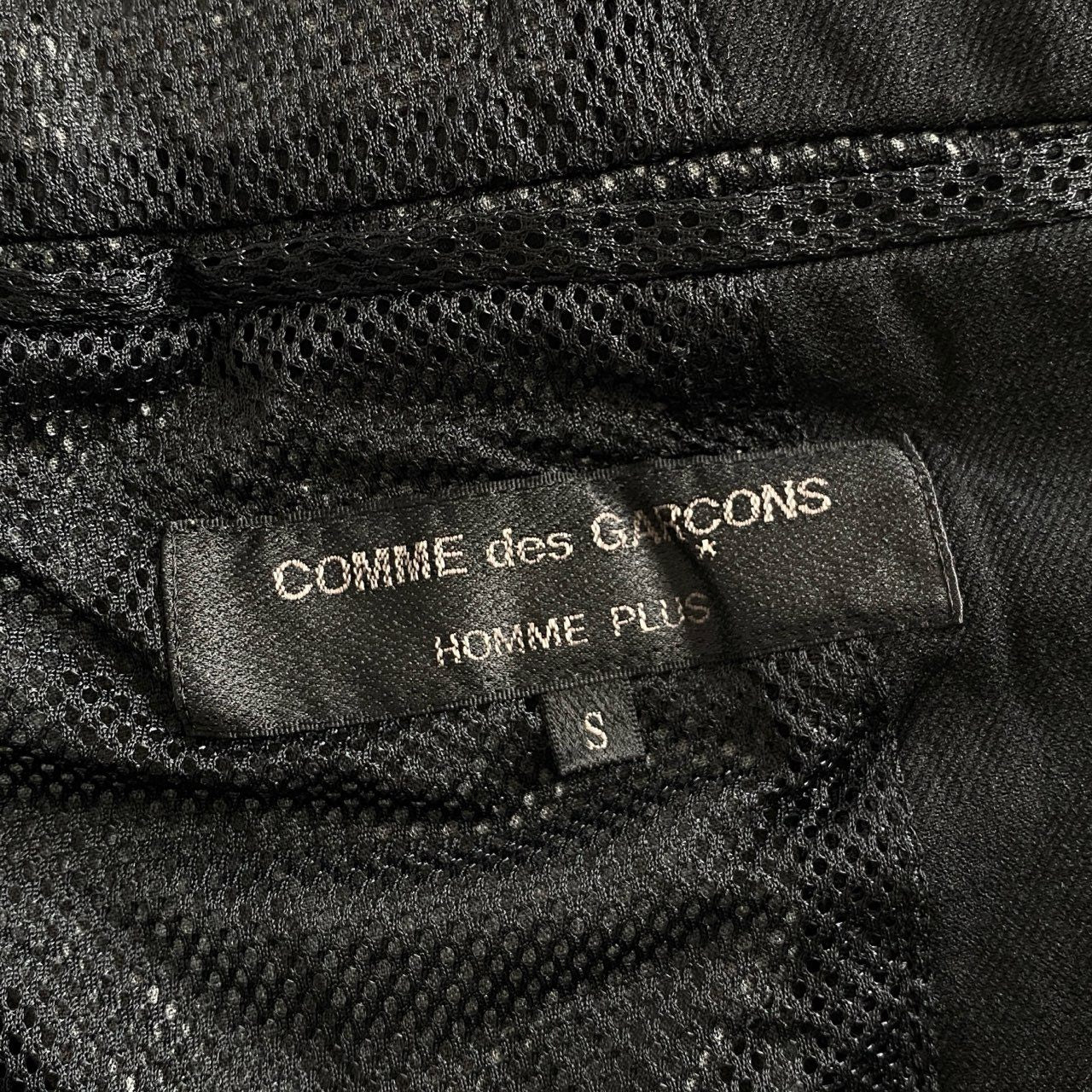 67i5 COMME des GARCONS HOMME PLUS コムデギャルソンオムプリュス AD2005 裏地メッシュ テーラードジャケット ブレザー 日本製 縮絨 PP-J021 S ブラック