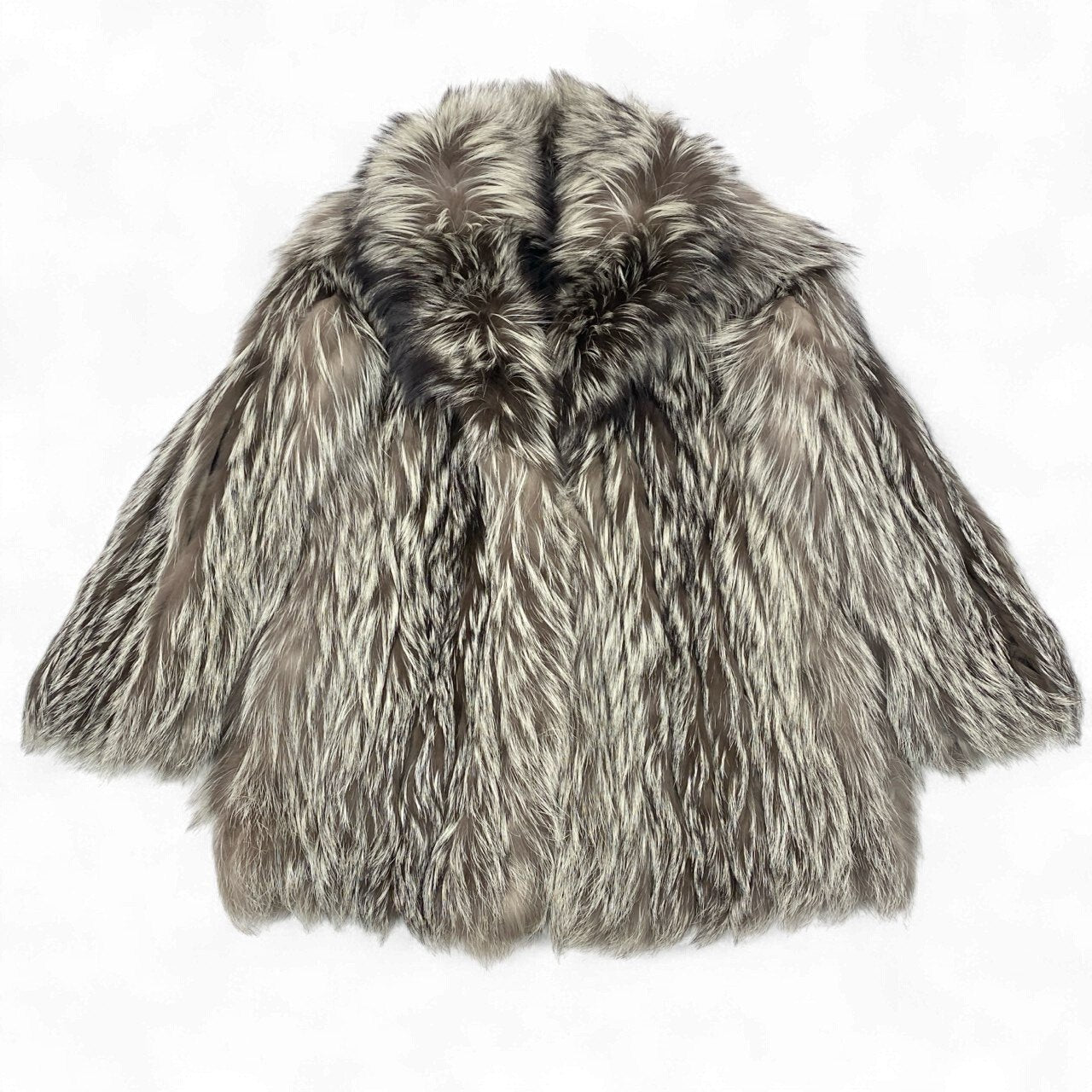 71k20 SAGA FOX サガフォックス 金サガ シルバーフォックス ファーコート 9号 最高級本毛皮 国産品 裏地刺繍 FOX FURt18r