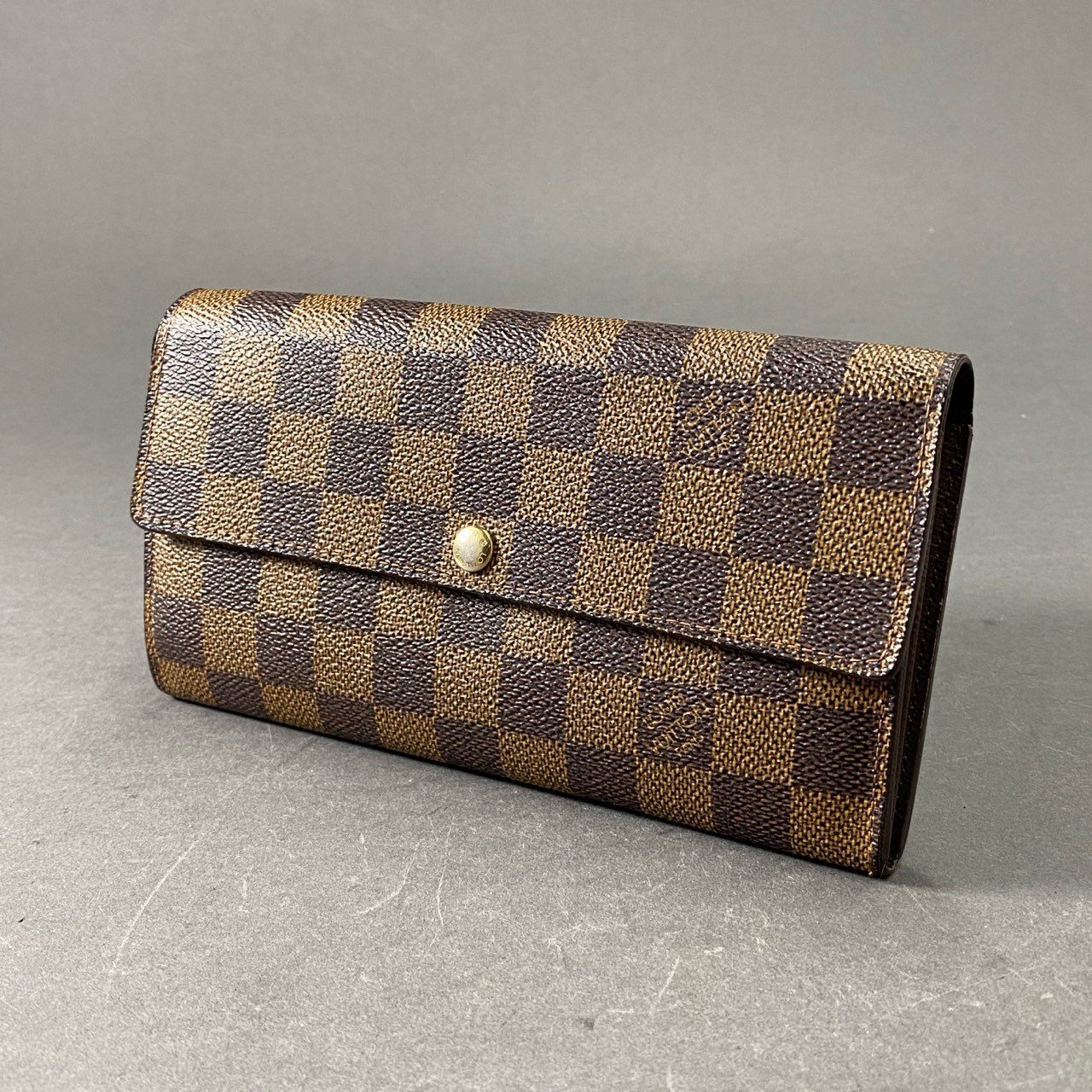 3e14 LOUIS VUITTON ルイヴィトン ダミエ ロングウォレット 長財布 ブラウン USA製 SD2029