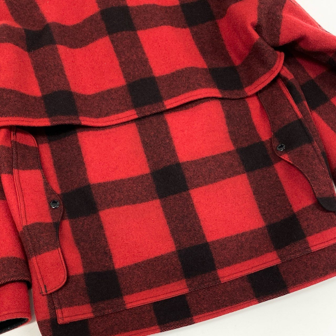 31i8 FILSON フィルソン ダブルマッキーノ クルーザージャケット チェック柄 フランネル USA製 STYLE 83 40 レッド ウール メンズu02t