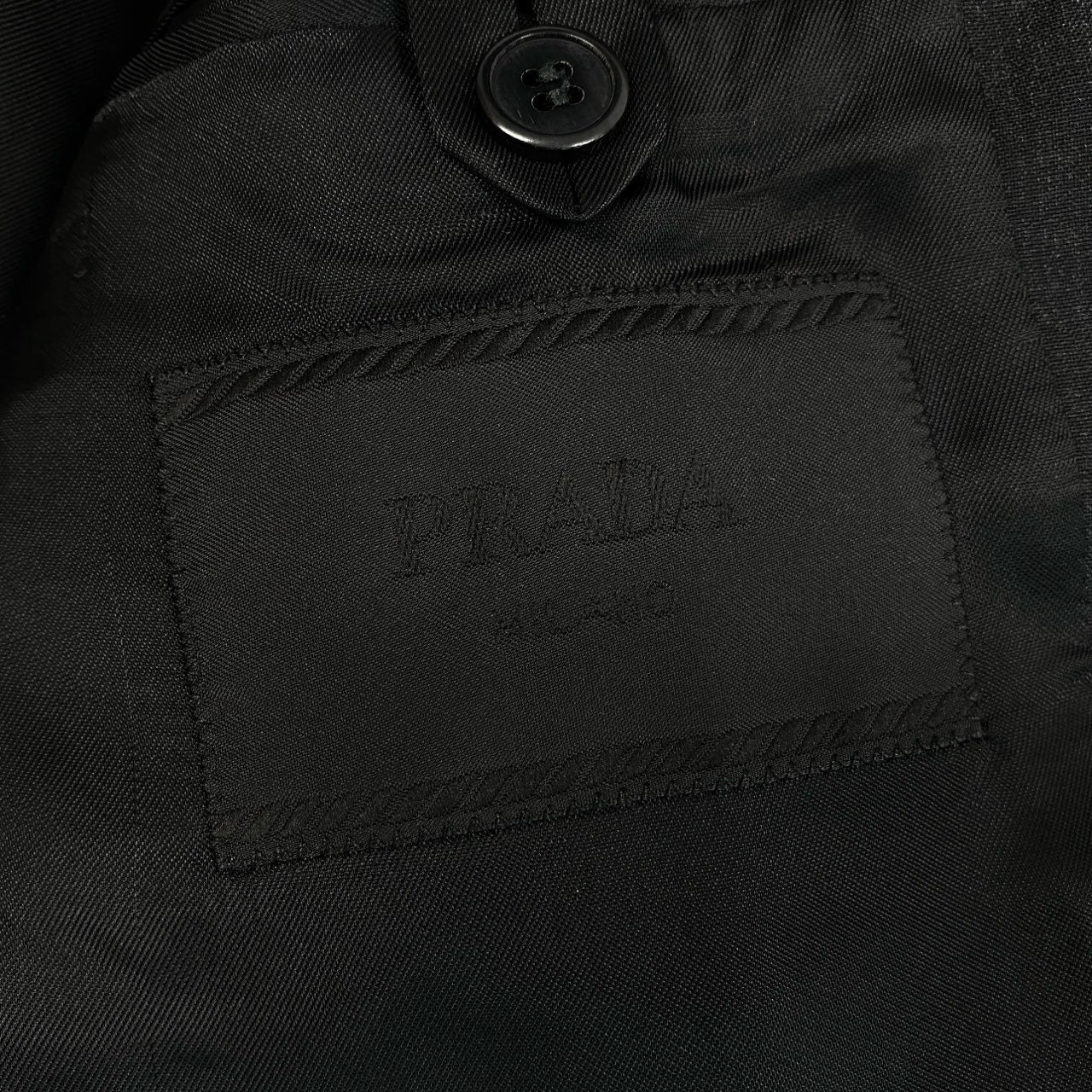 9j6 PRADA プラダ 2B Tailored Jacket 2Bテーラードジャケット トライアングルパッチ  DNA953 48 グレー ウール メンズo07t