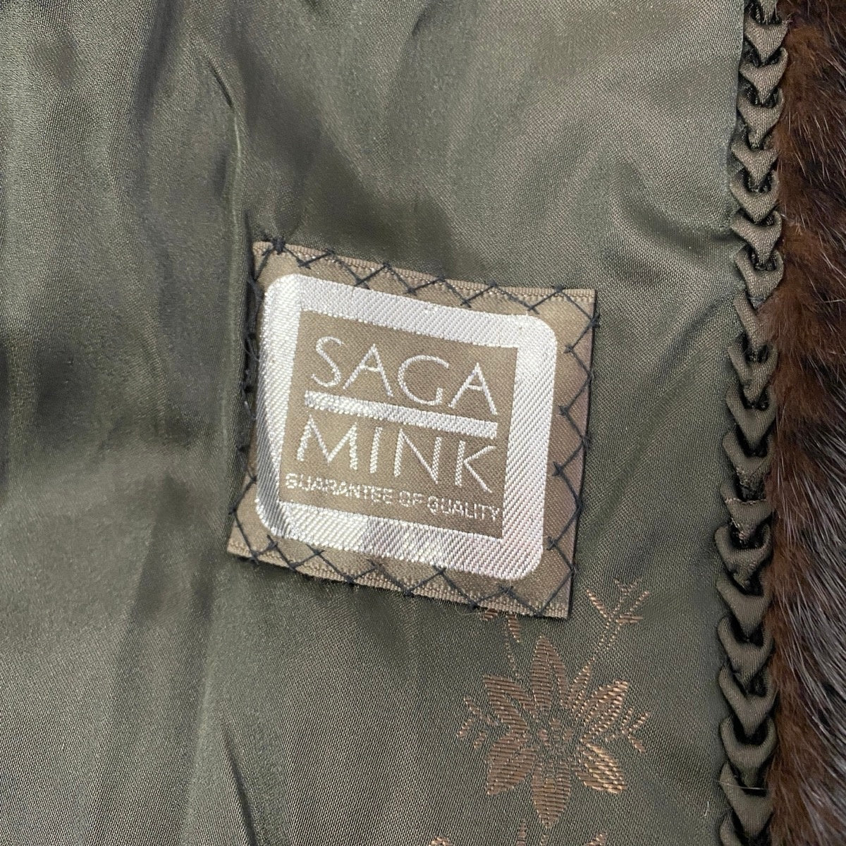 61i24 SAGA MINK サガミンク マホガニーミンク ロングコート サイズ11 ダークブラウン 最高級本毛皮 Mink Fur Long Coat リアルファーt18r