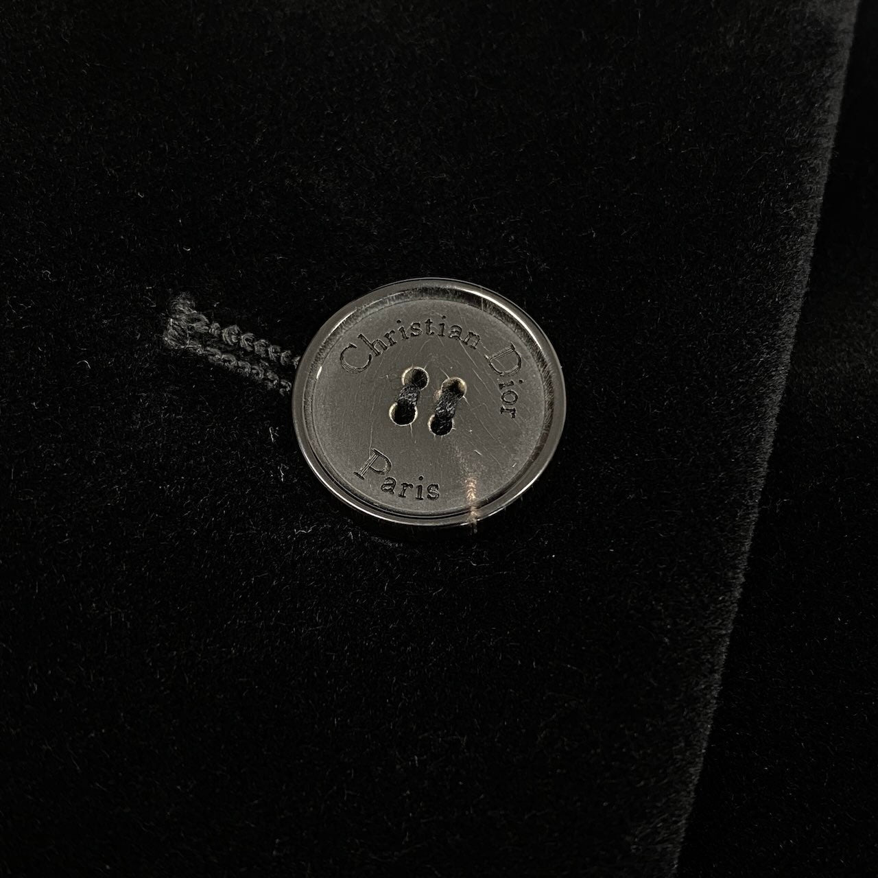 e1 【美品】Christian Dior 2024 ベルベット切替 バージャケット 411V36B1166 38サイズ ブラック 画像参照 レディース 女性用k02i