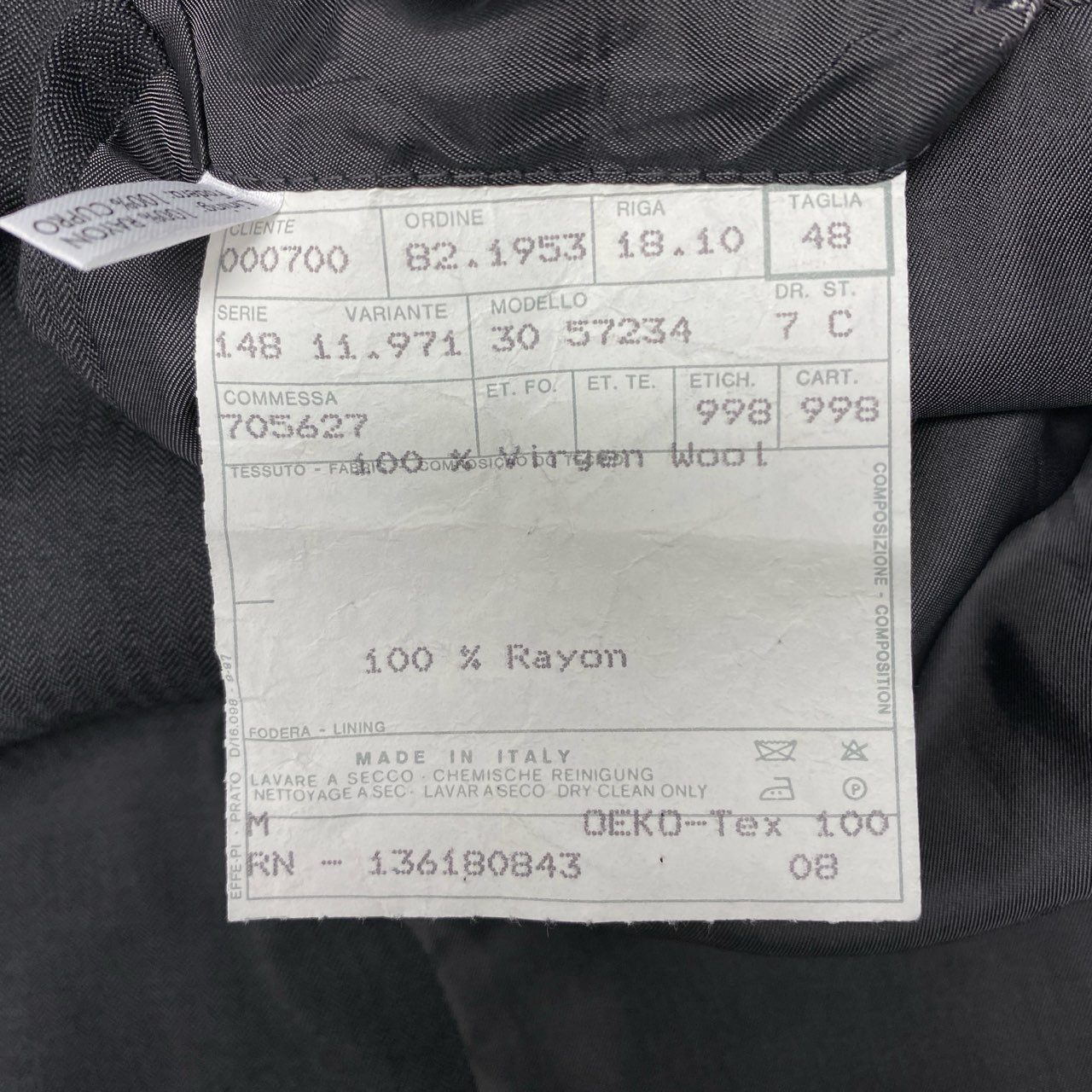 17k9 Salvatore Ferragamo サルヴァトーレ フェラガモ イタリア製 セットアップ スーツ ビジネス フォーマル ジャケット パンツ 48 ダークグレー ウール メンズo07t