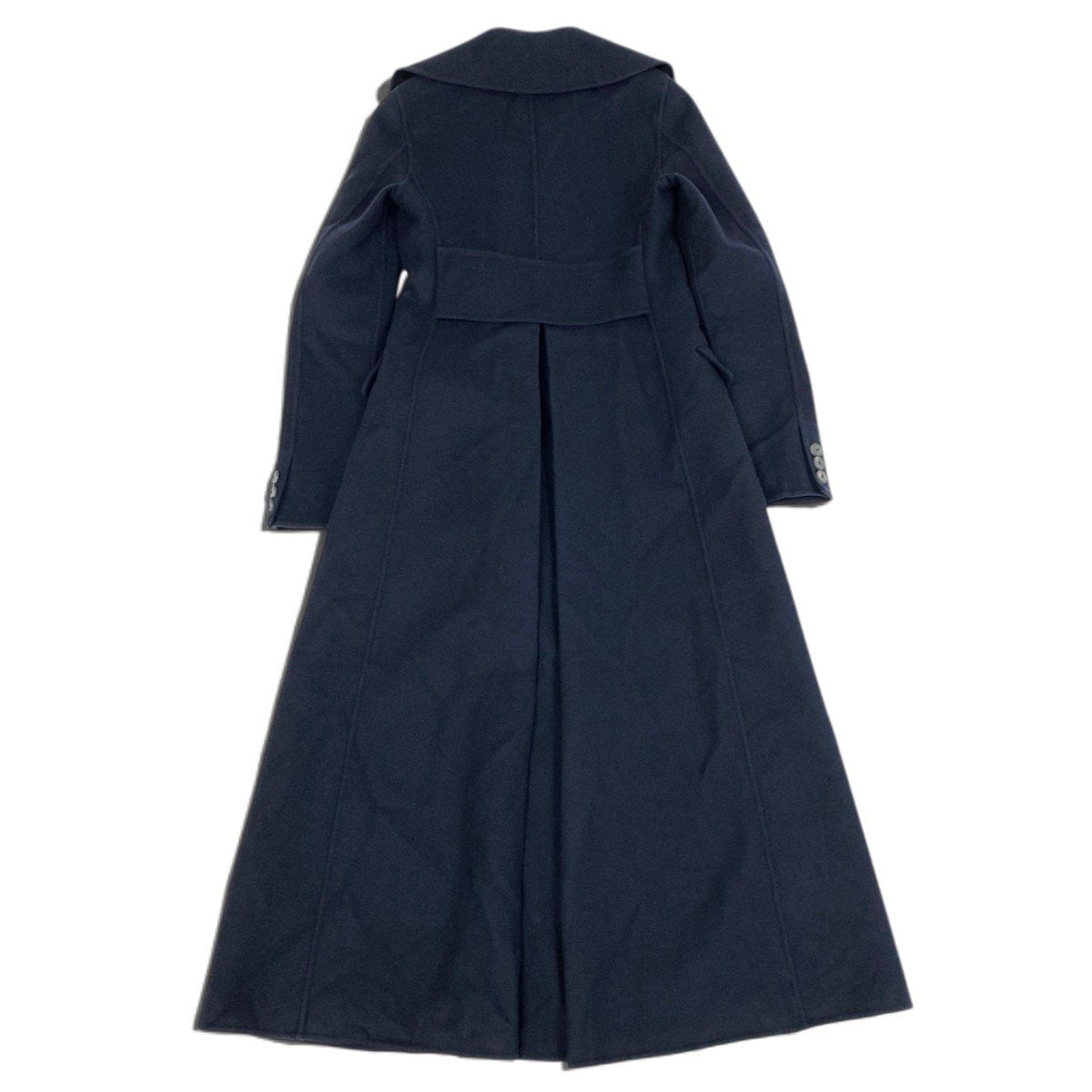 Ej21 【未使用タグ付】 Christian Dior クリスチャンディオール 2019aw ダブルブレスト ロングコート 940M25A0005 サイズ36 ネイビー カシミヤ100％ レディースu02t