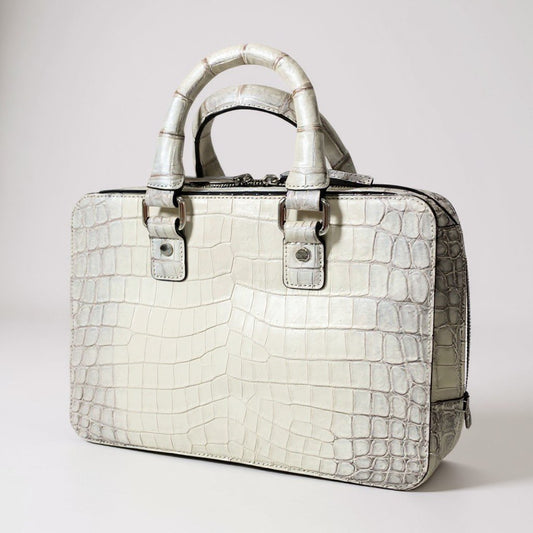 ak18 池田工芸 IKEDA Kohgei 裏メニュー ブリーフケース 本革 ヒマラヤクロコ クロコダイルレザー  メンズ 男性用 鞄k02i
