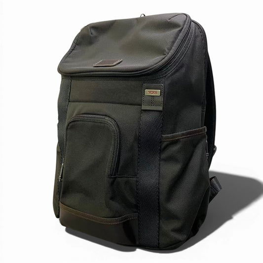 c23 TUMI トゥミ ソーンヒル バックパック リュック ビジネスバッグ ブラック/ブラウン キャンバス/レザー メンズ 鞄k02i