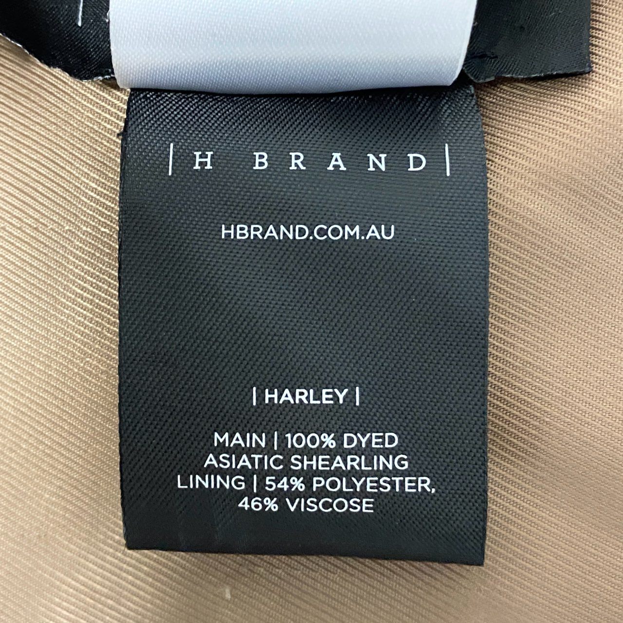 80a14《美品》 H BRAND エイチブランド ロンハーマン取扱 HARLEY ムートンコート レザーコート アウター xs ブラウン系 ムートン レディースu02t