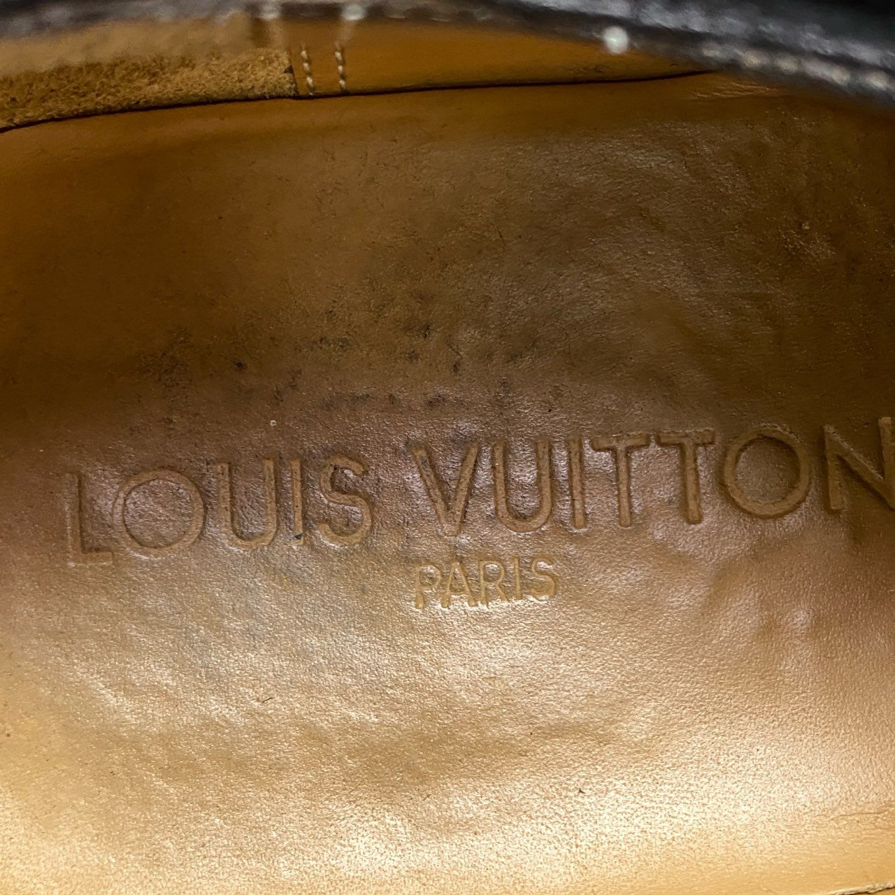 13k6 【イタリア製】LOUIS VUITTON ルイヴィトン モンクストラップシューズ ドレスシューズ サイズ7 ブラック スウェード メンズ 男性用 革靴 ビジネスシューズ