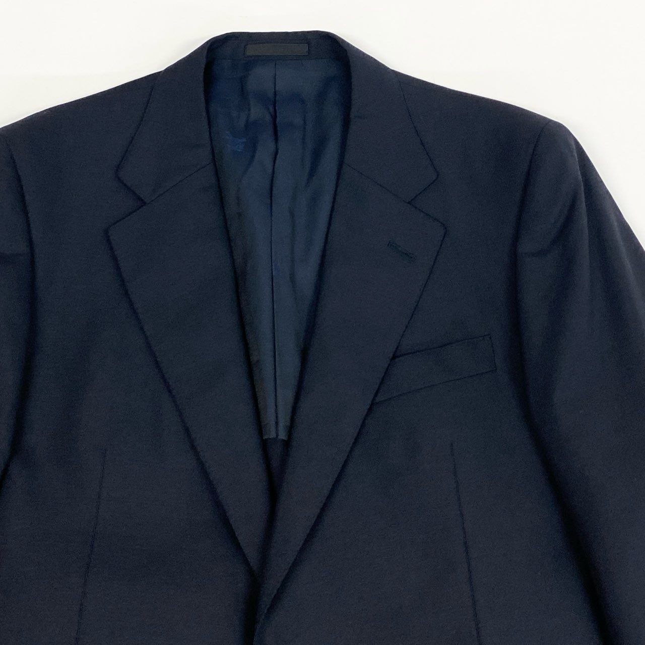 36l24 BURBERRY バーバリー スーツセットアップ  テーラードジャケット シングルジャケット スラックス  BB5サイズ ネイビー メンズo07t