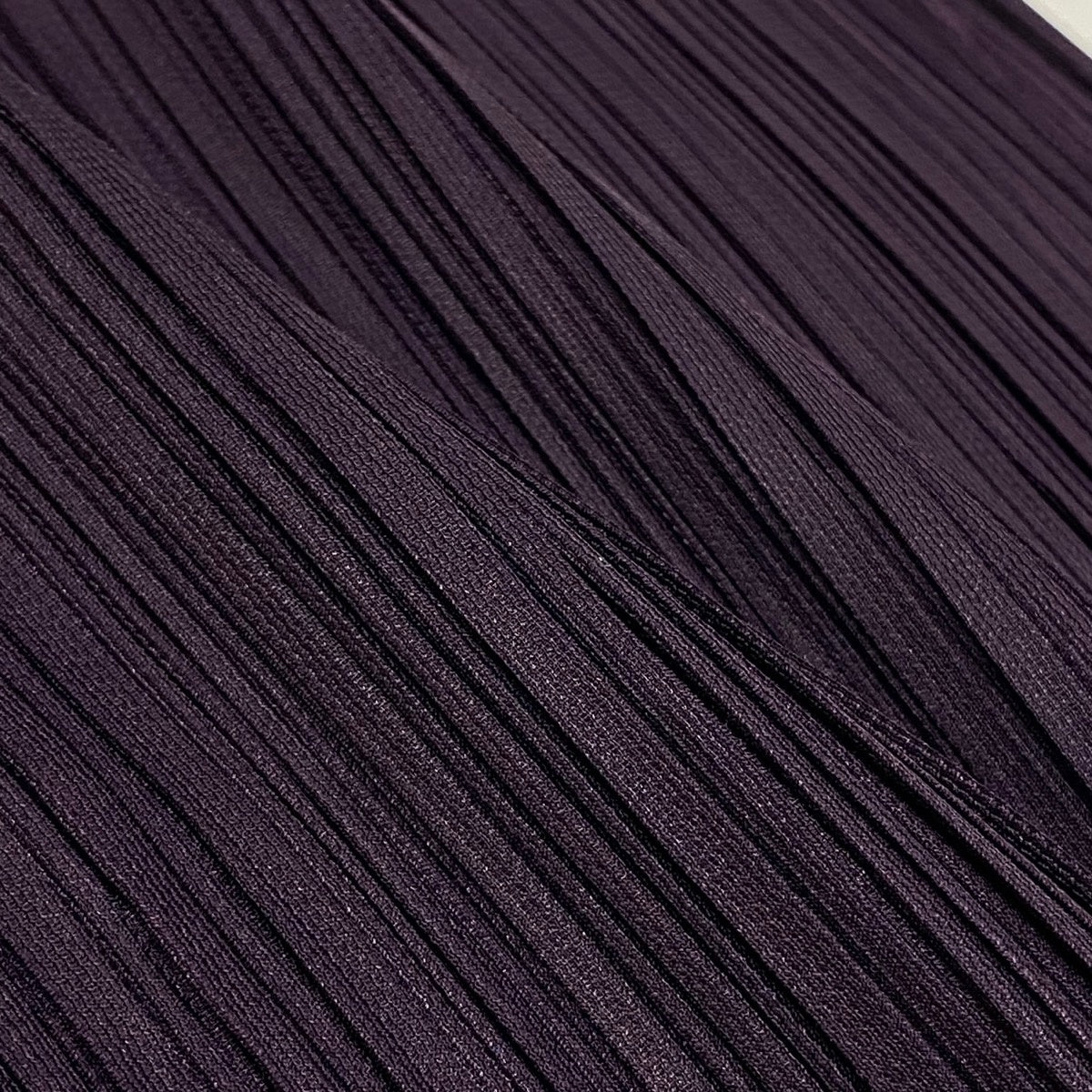 Af6 PLEATS PLEASE プリーツプリーズ プリーツ ロングパンツ PP43-JF423 サイズ2 パープル ポリエステル100％ レディース 女性用u02t