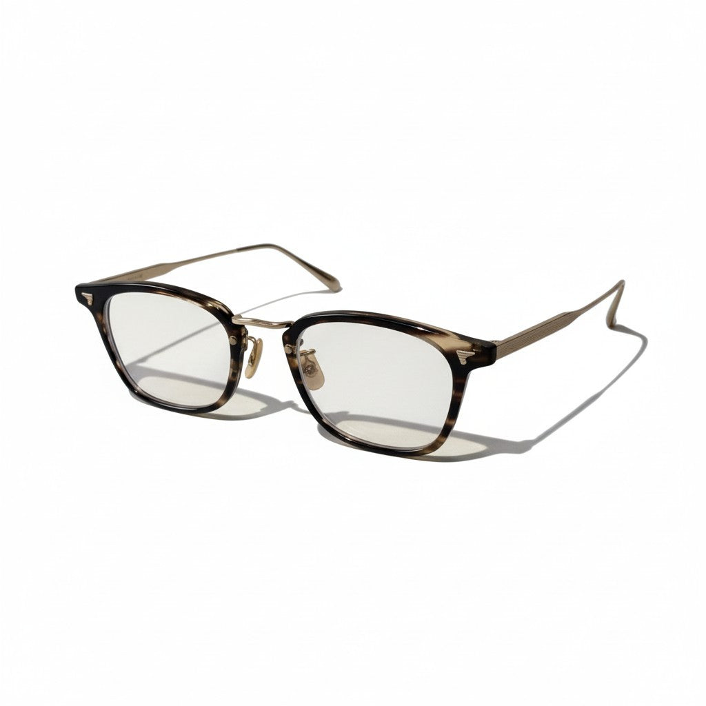 c23 BJ CLASSIC COLLECTION ビージェイクラシック チタニウム 度入り メガネ アイウェア クロササゴールドk02i