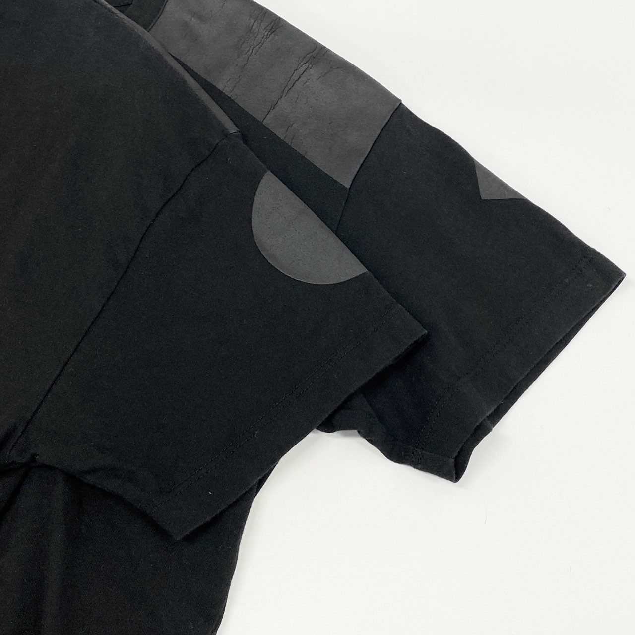 78i10 MM6 maison martin margiera エムエムシックス メゾンマルジェラ 半袖Tシャツ カットソー トップス コーティングデザイン XS ブラック レディース 2013年k02i