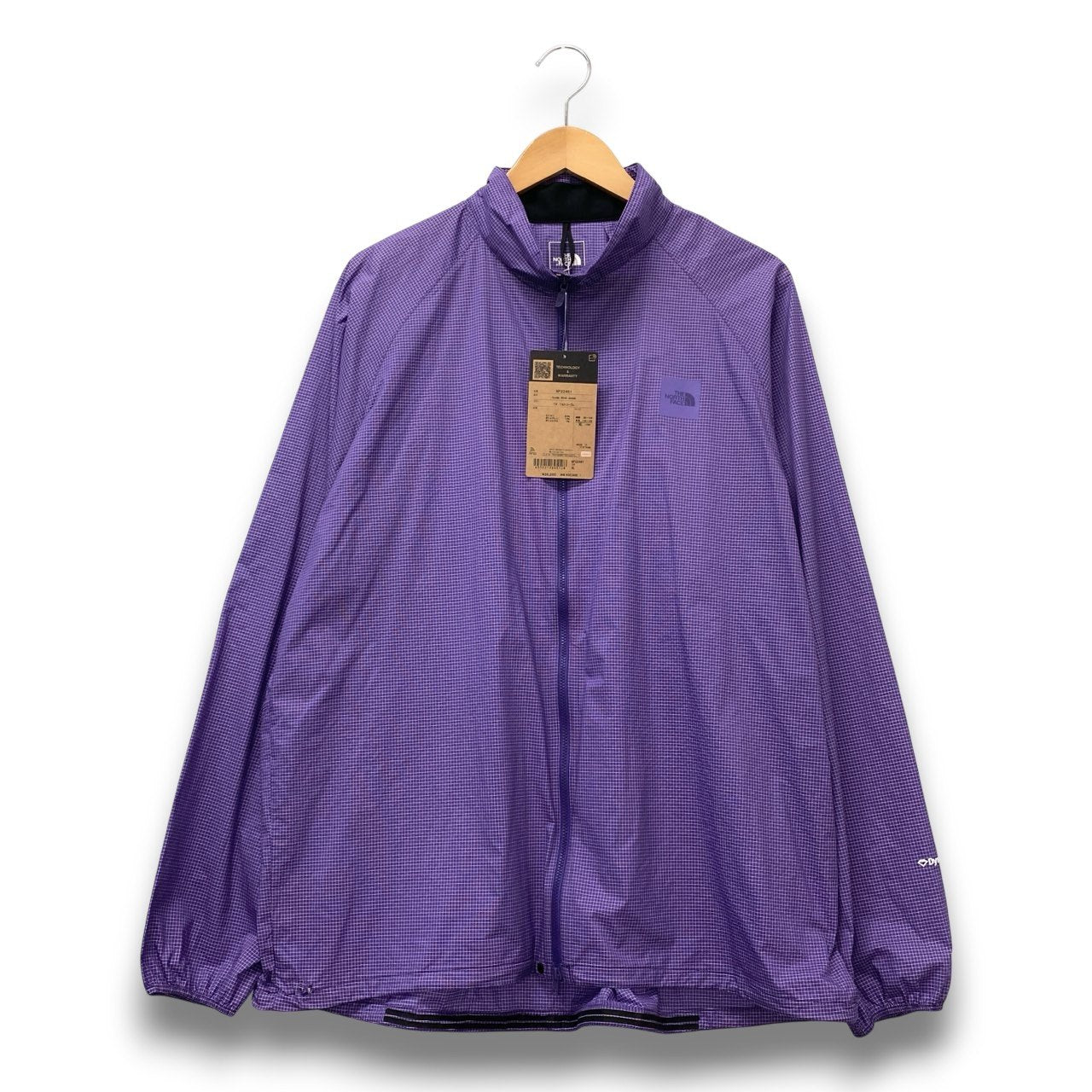 83b26 【新品保管品】THE NORTH FACE ザノースフェイス エンドラインウインドジャケット ナイロンジャケット 撥水加工 NP22461 XLサイズ パープル レディース 女性用u02t