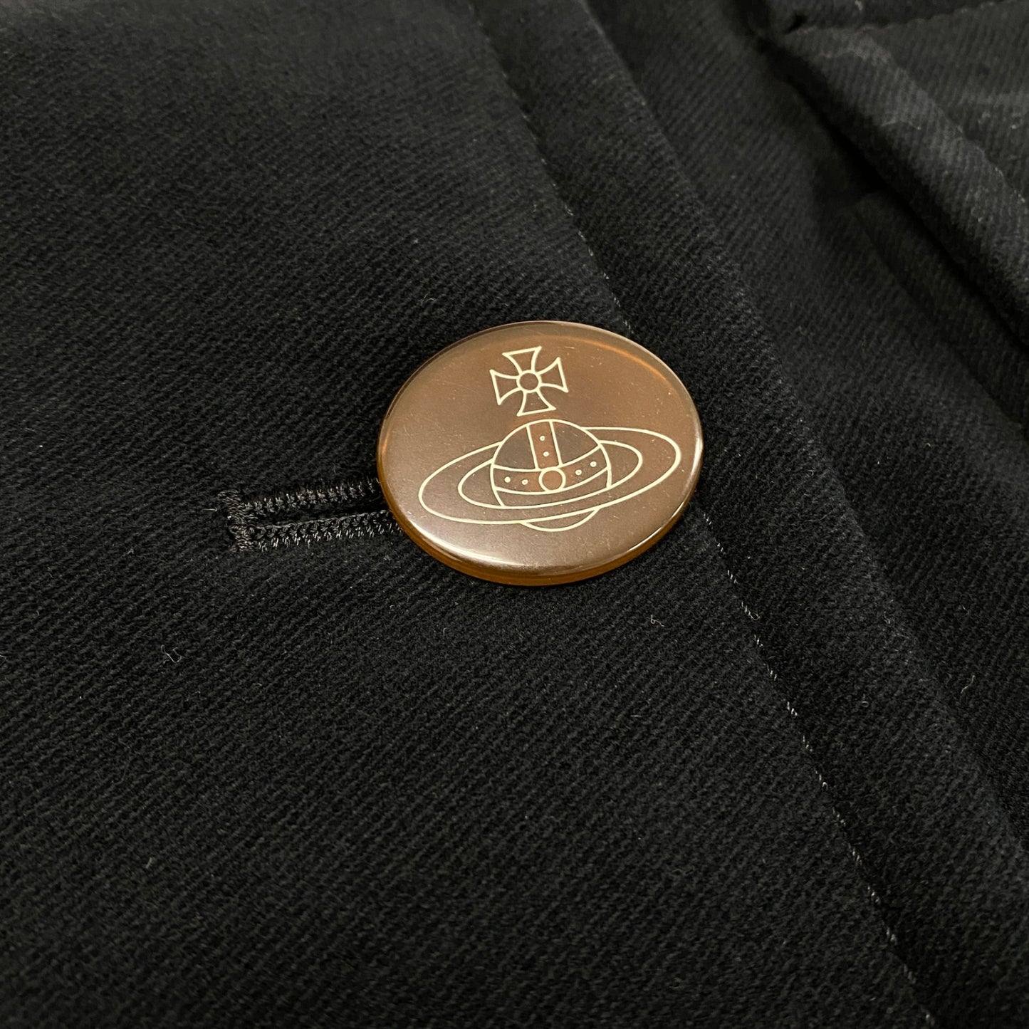 28k6 Vivienne Westwood RED LABEL ヴィヴィアンウエストウッド レッドレーベル オーブボタン Pコート 2 ブラックt18r