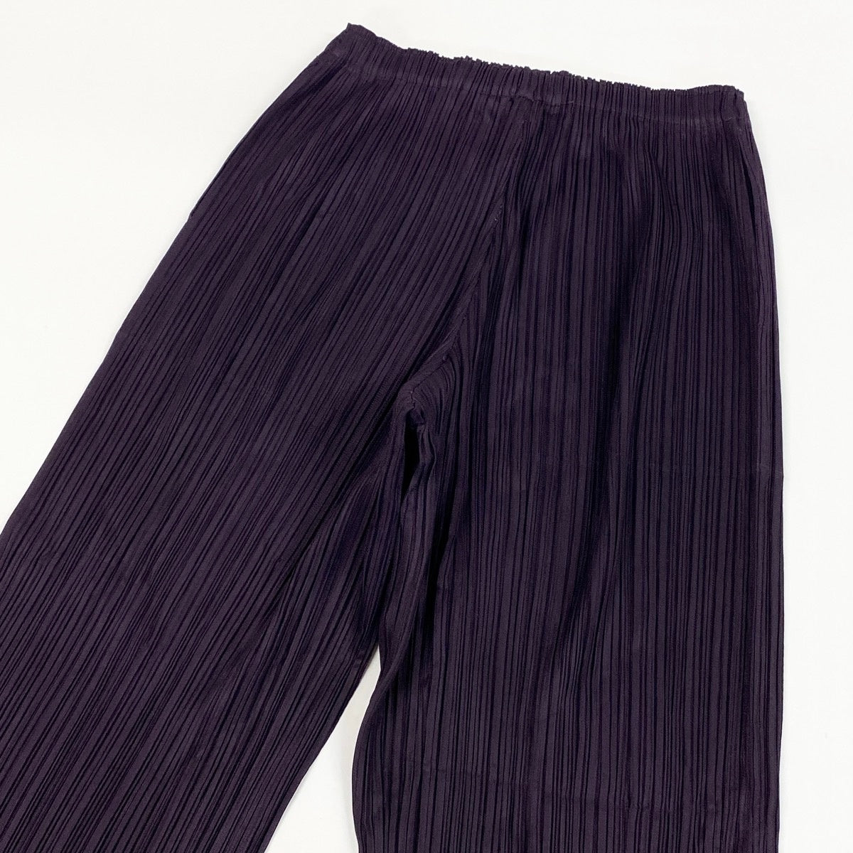 Af6 PLEATS PLEASE プリーツプリーズ プリーツ ロングパンツ PP43-JF423 サイズ2 パープル ポリエステル100％ レディース 女性用u02t