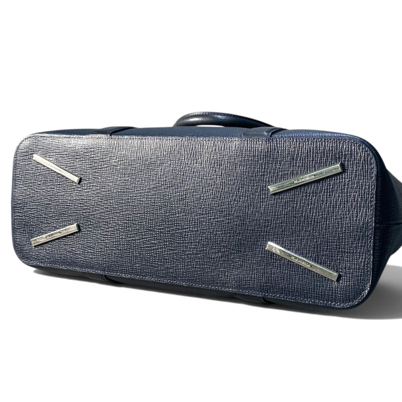 Bi10 PELLE MORBIDA ペッレモルビダ レザートートバッグ ダークネイビー レザー 大容量 ビジネスバッグ A3収納可t18r