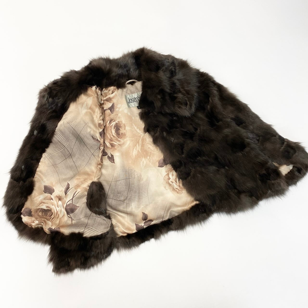 E Josephine ジョセフィーヌ ショートファージャケット 毛皮ジャケット ミンクコート 9サイズ ダークブラウン 毛皮 レディース 女性用nu1