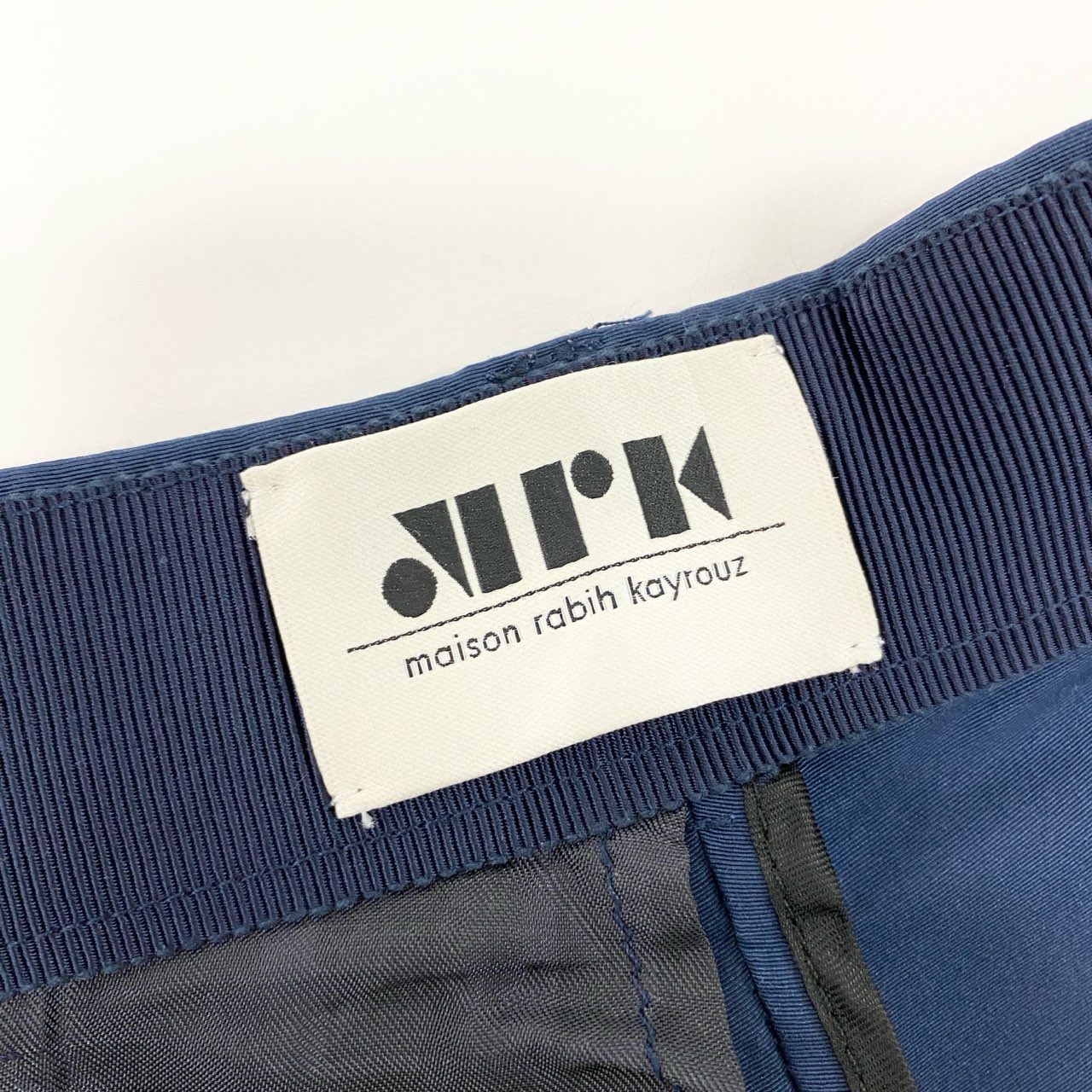 23i17 《美品》 maison rabih kayrouz メゾンラビカイル ドゥロワー取扱 カーゴパンツ テーパードパンツ ボトムス 34 ブルー レディース フランス製u02t