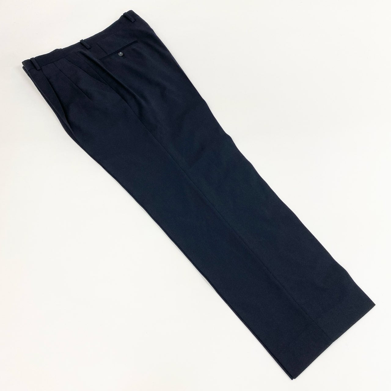 24i25 Christian Dior クリスチャンディオール ダブルスーツ セットアップ 裏地CDロゴ オールド サイズ101-91-180 ダークネイビー ウール メンズk02i