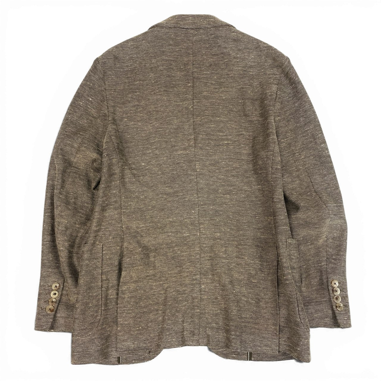 22a23 CIRCOLO 1901 チルコロ テーラードジャケット アンコンジャケット ジャージー生地 48 ブラウン系 メンズu02t