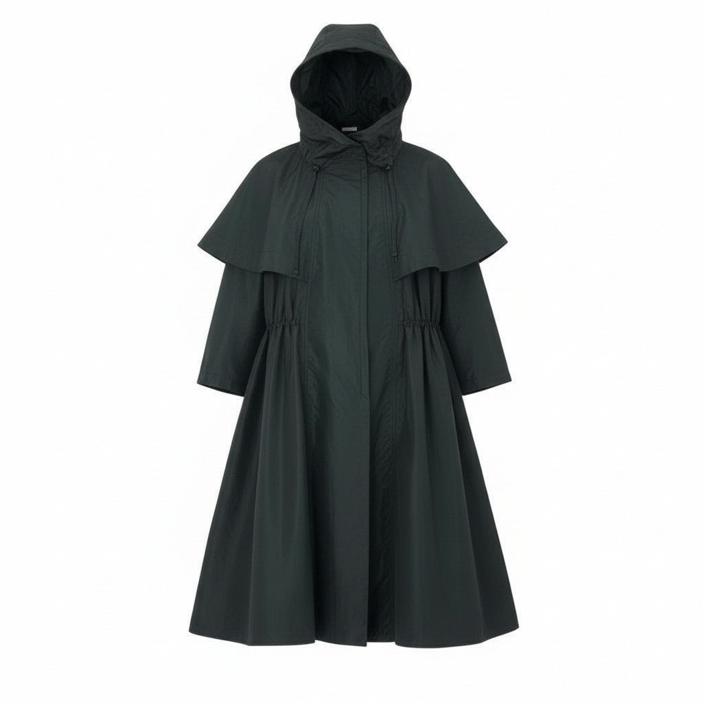 28k29 TOKUKO 1er VOL トクコプルミエヴォル フルジップ ロングコート ロングスリーブ 袖取り外し可○ 2way ハイネック レディース 女性用 9 ブラック ポリエステル100％u02t